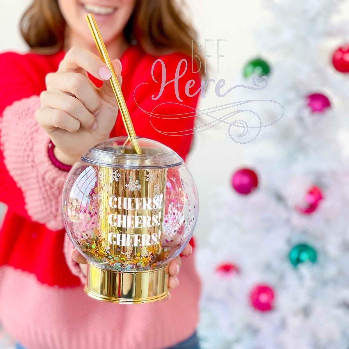 Cheers Snowglobe Tumbler – Chic Streets