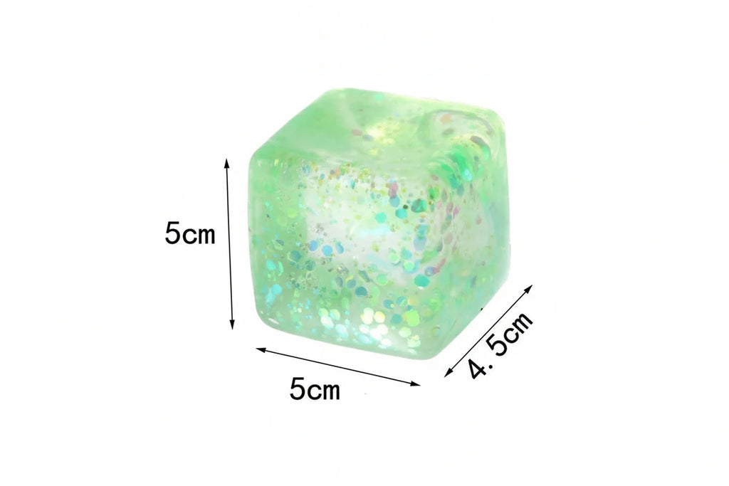 Squishy Glitter Cube Toy (Ships in 3-4 Weeks) - BFF Here