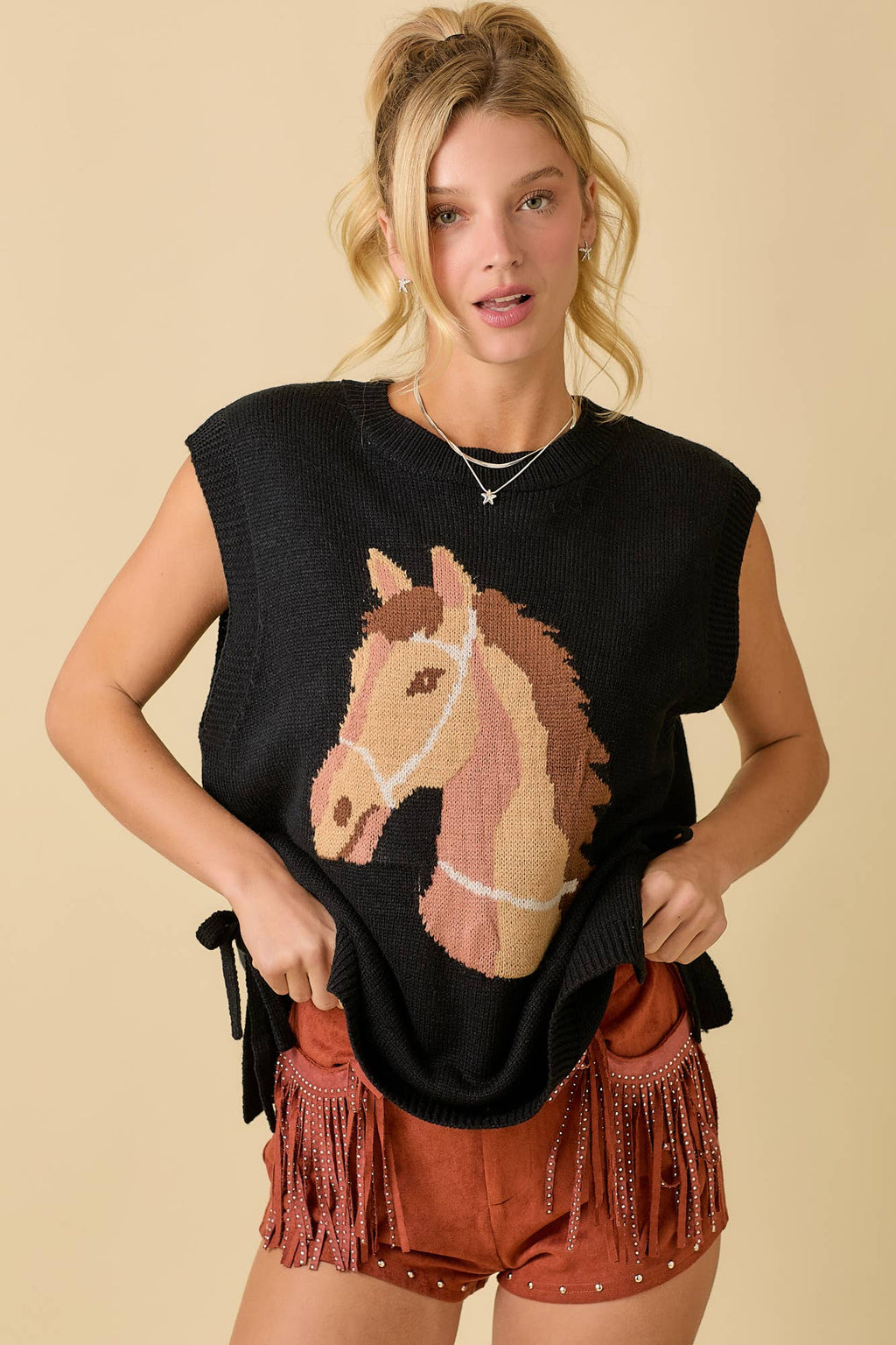 Stirrup Some Style Sweater Vest by Main Strip - BFF Here