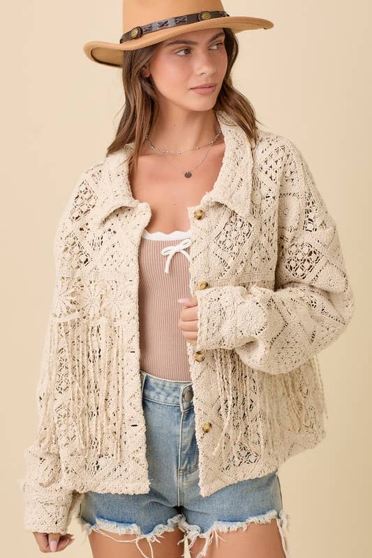 PREORDER: Desert Dreamer Crochet Jacket (ETA: Mid March) - BFF Here