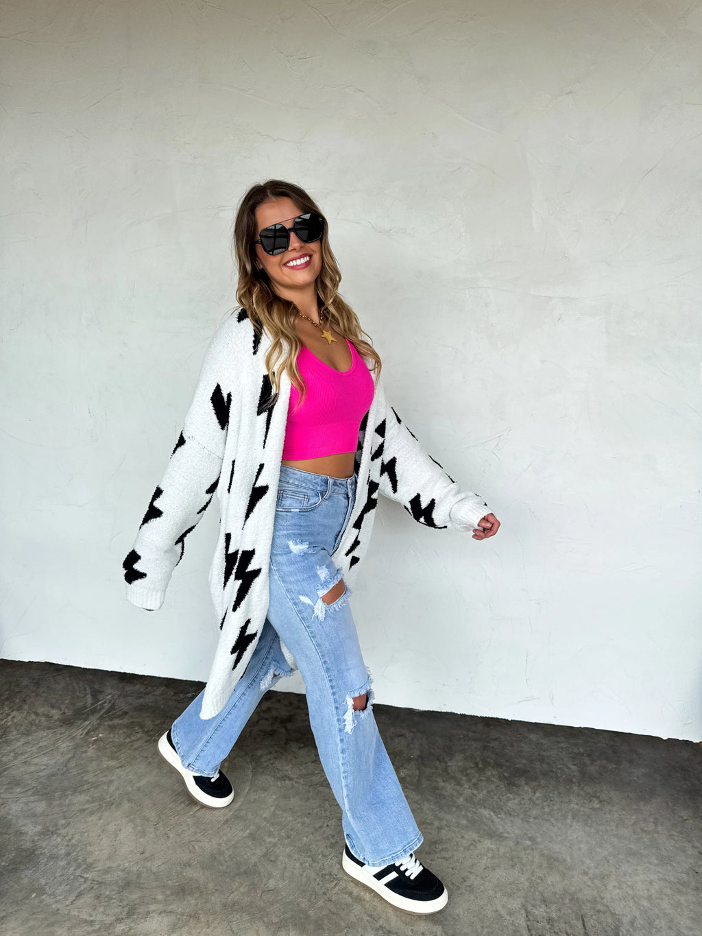 PREORDER: Lighting & Cheetah Cloud Cardigan by Blakeley (ETA: Late November) - BFF Here