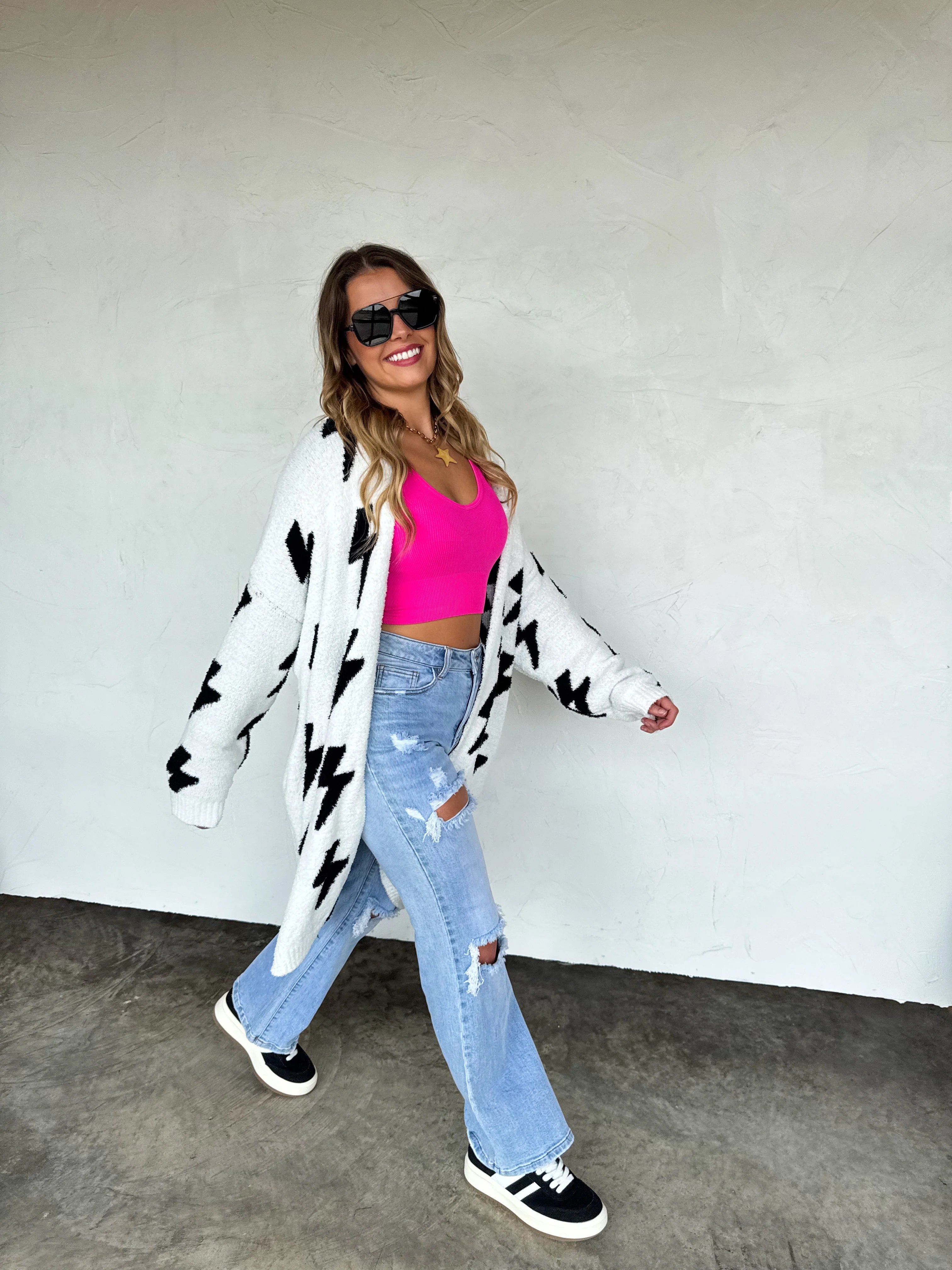 PREORDER: Lighting & Cheetah Cloud Cardigan by Blakeley (ETA: Late November) - BFF Here