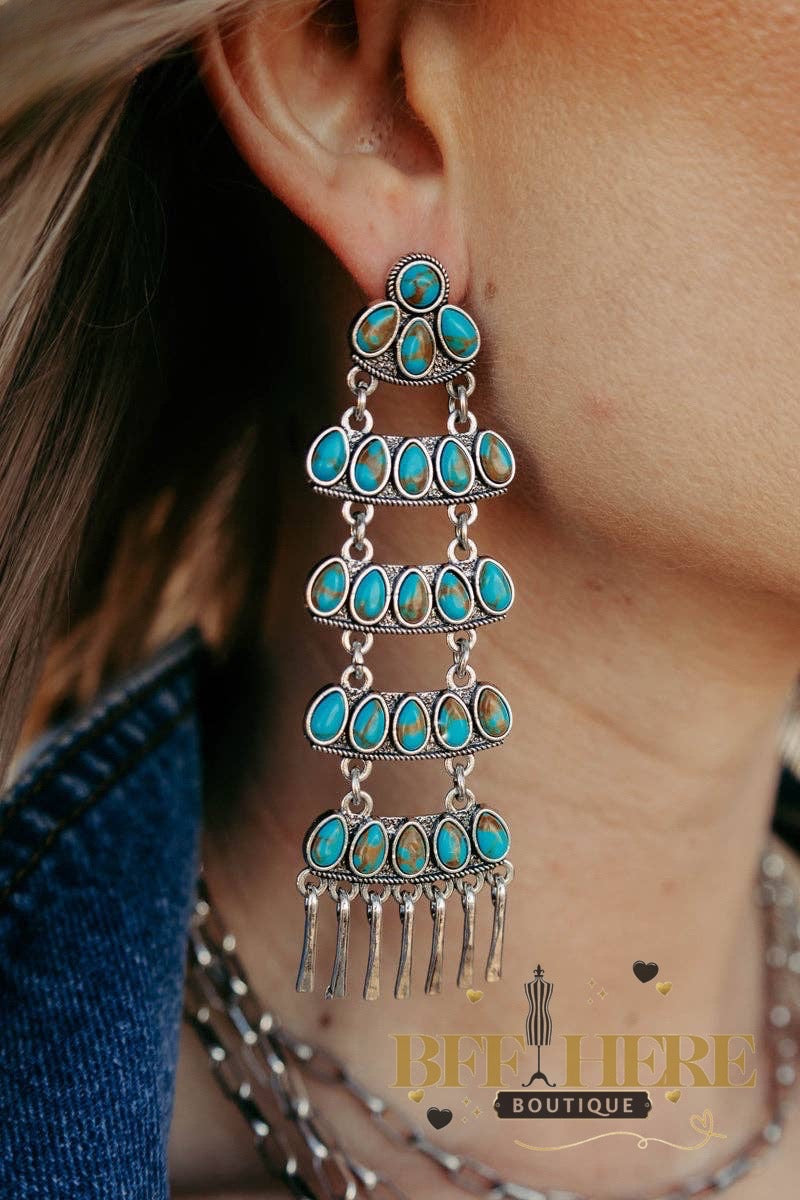 Cowboy Canyon Earrings by Sterling Kreek - BFF Here