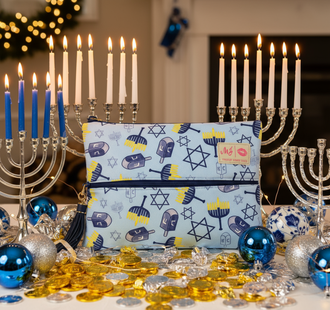 PREORDER: Frosted Dreidel by Makeup Junkie Bags (Ships Late November) - BFF Here