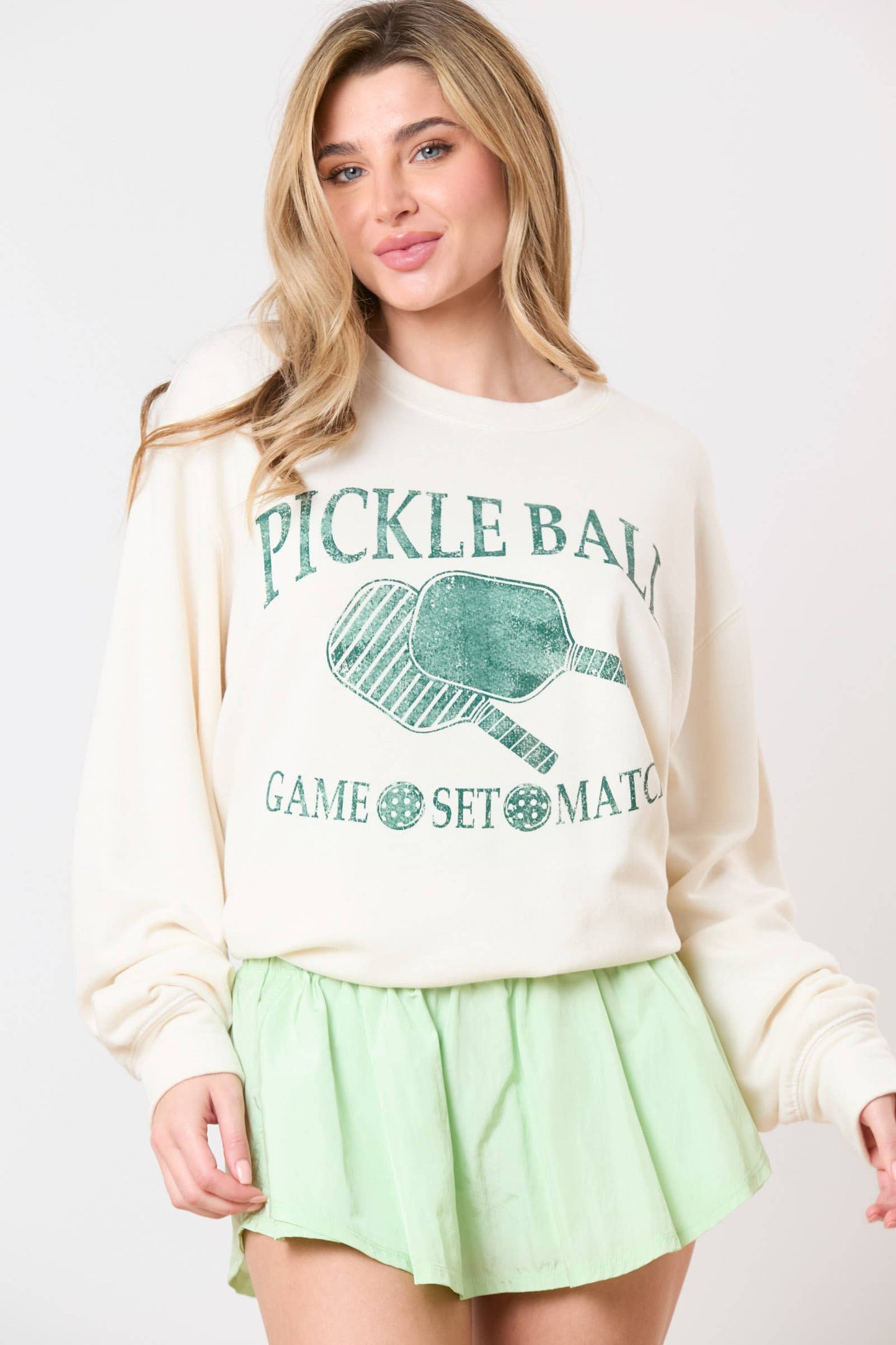 Pickleball Passion: Game, Set, Match Sweatshirt - BFF Here