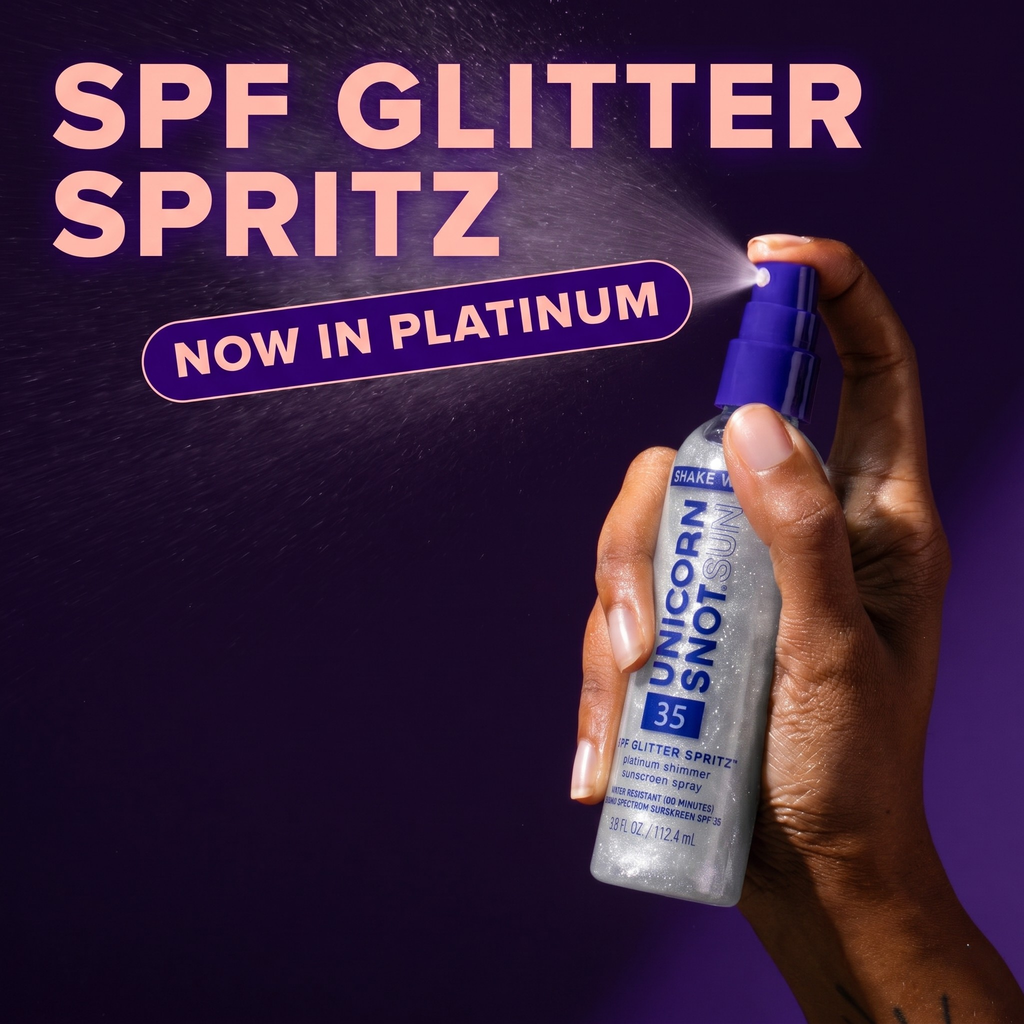 SPF 35 Glitter Spritz — Sunscreen Spray by Unicorn Snot / Platinum - BFF Here