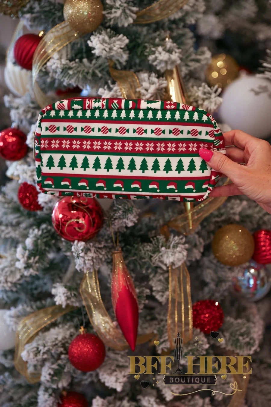 Cozy Christmas Travel Bag by Jess Lea