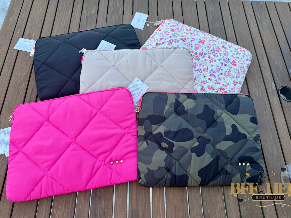 Palmer Puffer Laptop Sleeve by Pretty Simple (Choice of Color) - BFF Here