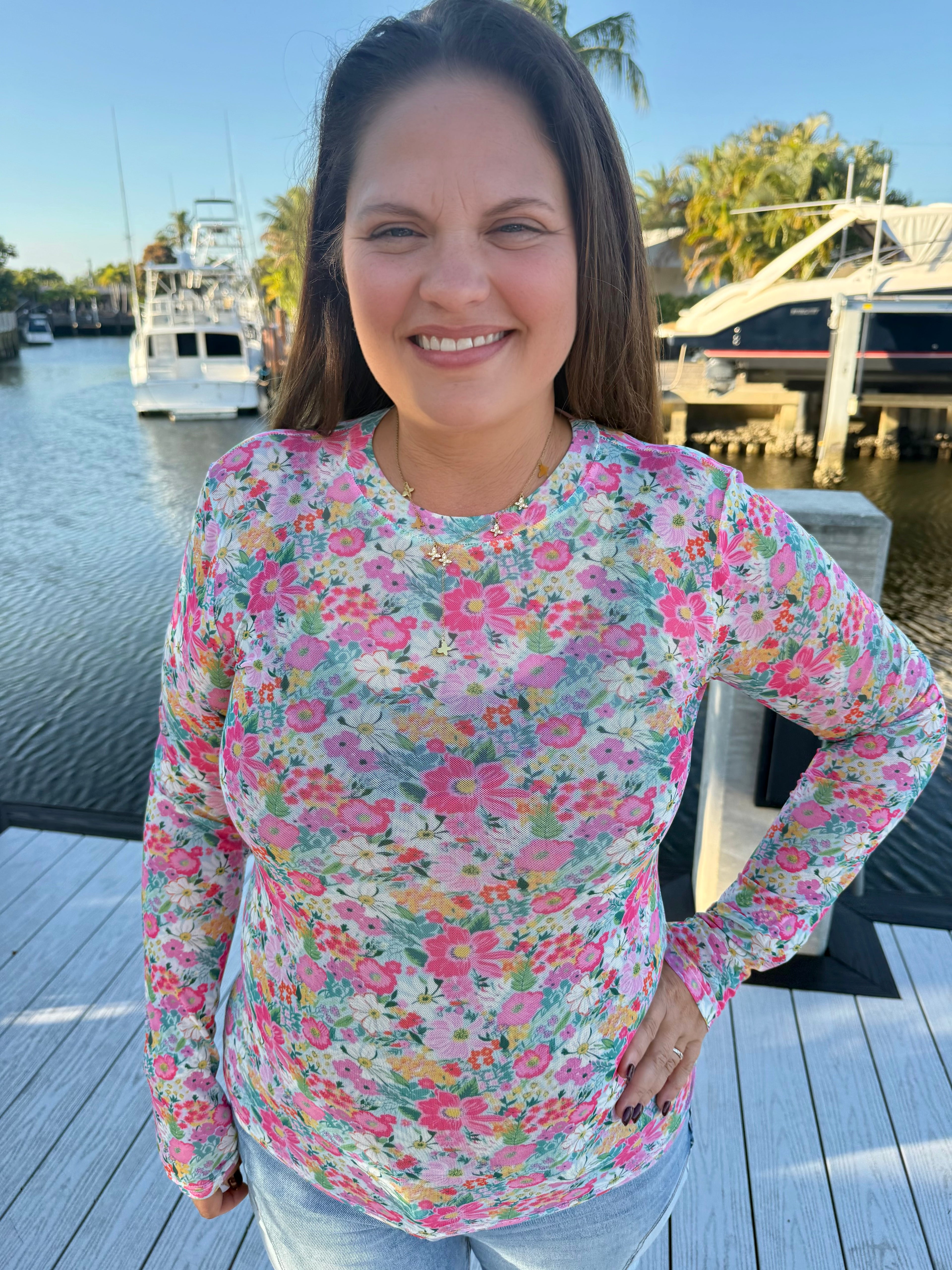 Spring Dress It Up Mesh Top by Blakeley - BFF Here