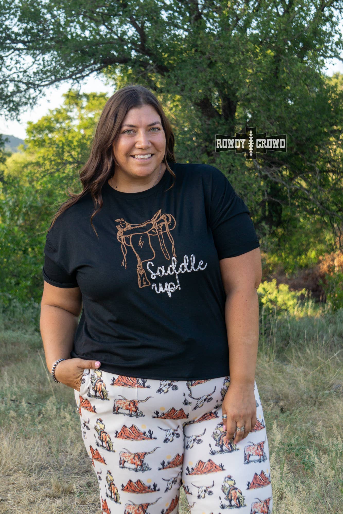 Saddle Up Tee by Rowdy Crowd Clothing - BFF Here