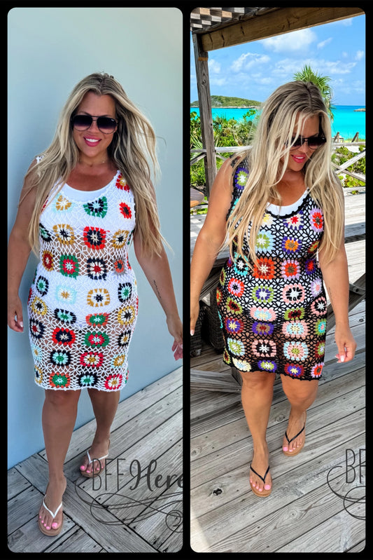 PREORDER: Beach Babe Crochet Dress / Choice of Color by Blakeley (Ships Middle of April) - BFF Here