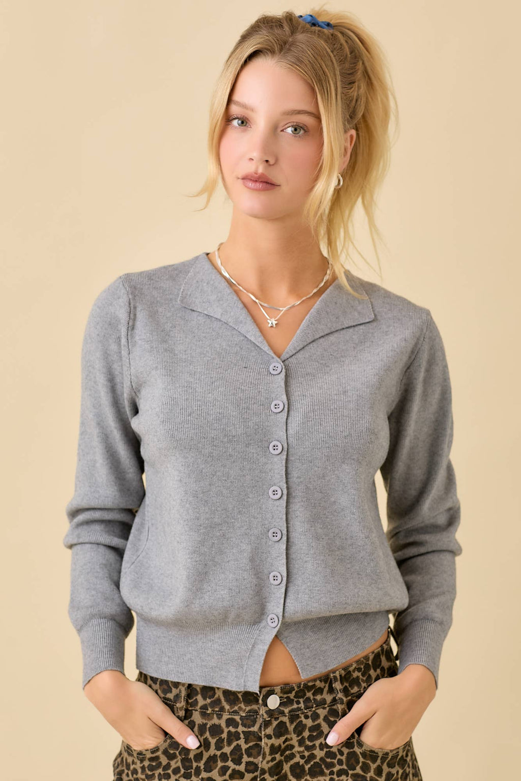 Buttoned & Unbothered Cardigan by Main Strip - BFF Here