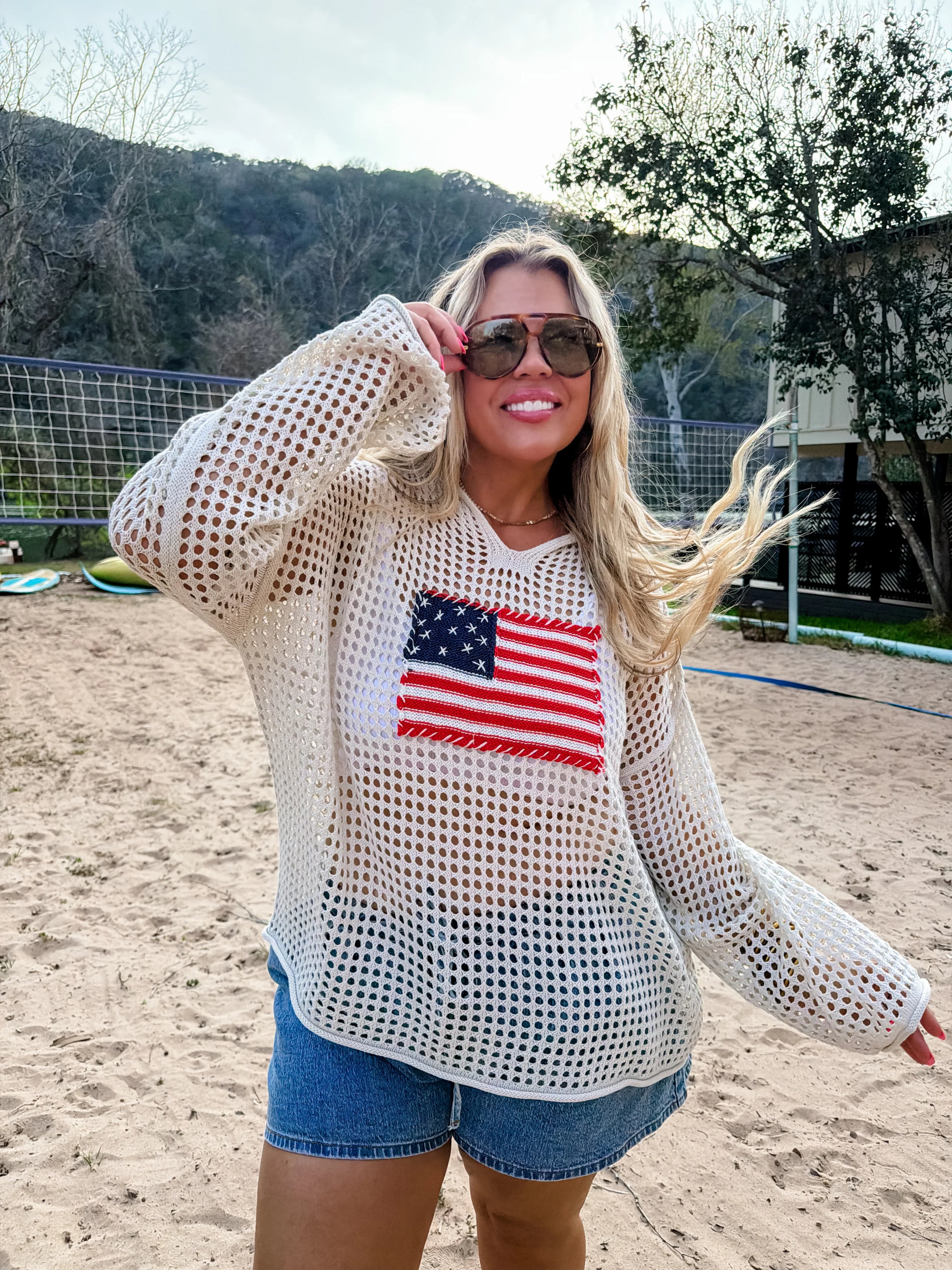 PREORDER: Freedom Flag Patch Pullover by Blakeley (ETA: May) - BFF Here