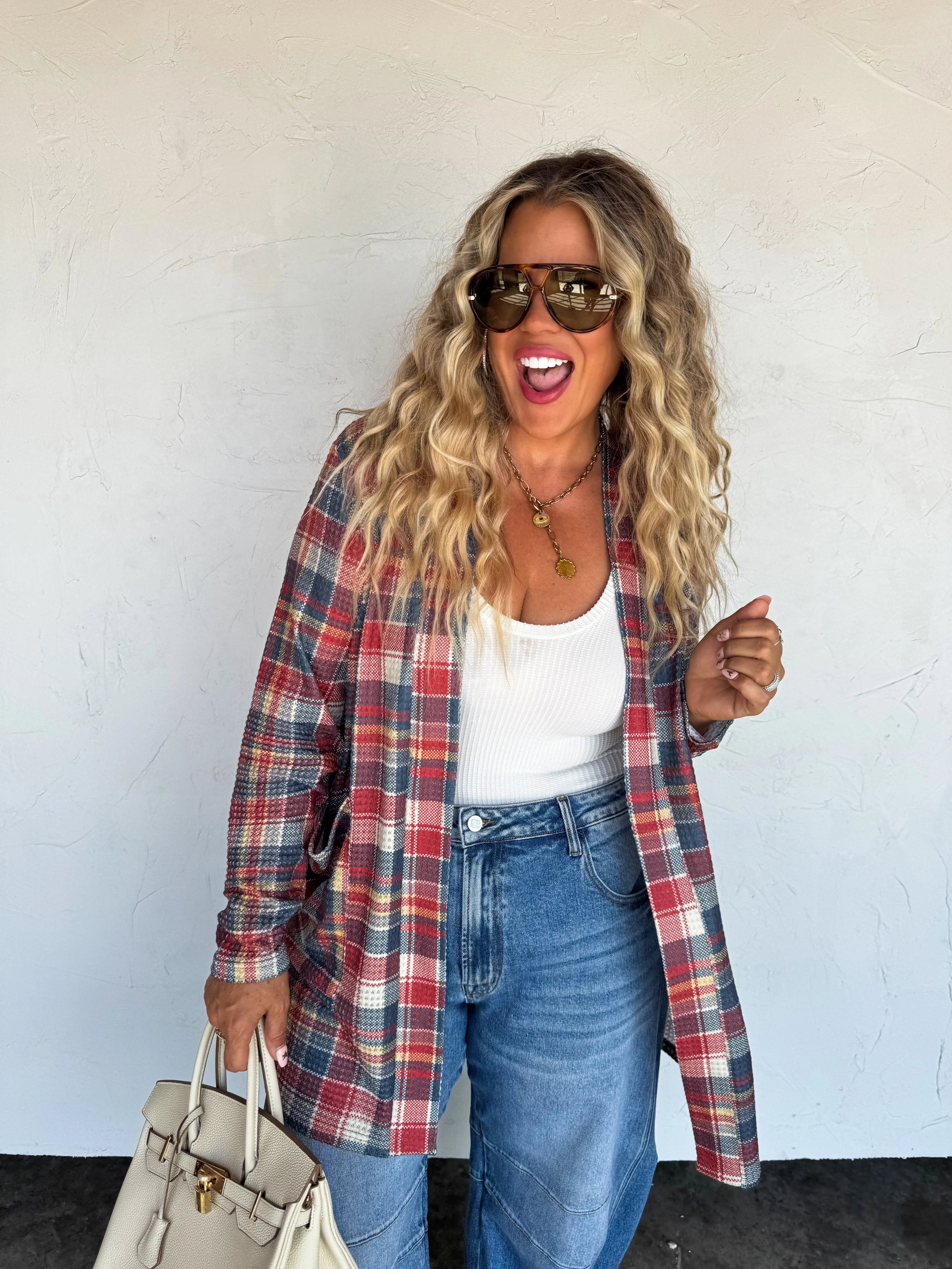PREORDER: Plaid Lola Cardigan by Blakeley (ETA: Beginning of November ) - BFF Here