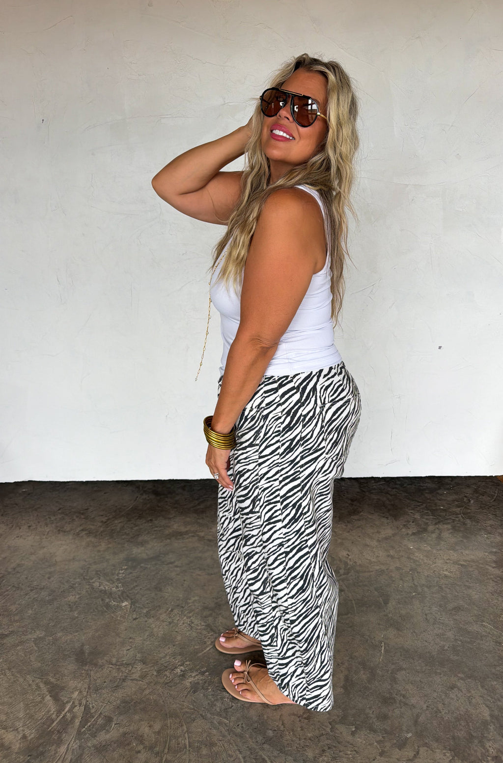 PREORDER: Zebra Bex Barrel Jeans by Blakeley (ETA December)