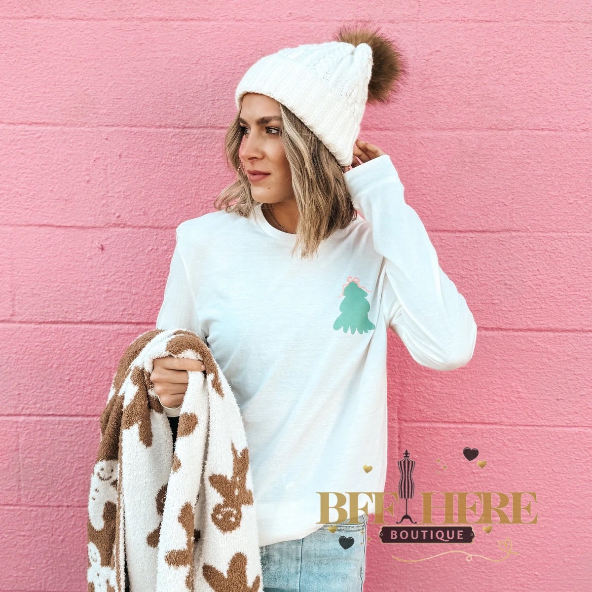 Merry Little Christmas Longsleeve - BFF Here