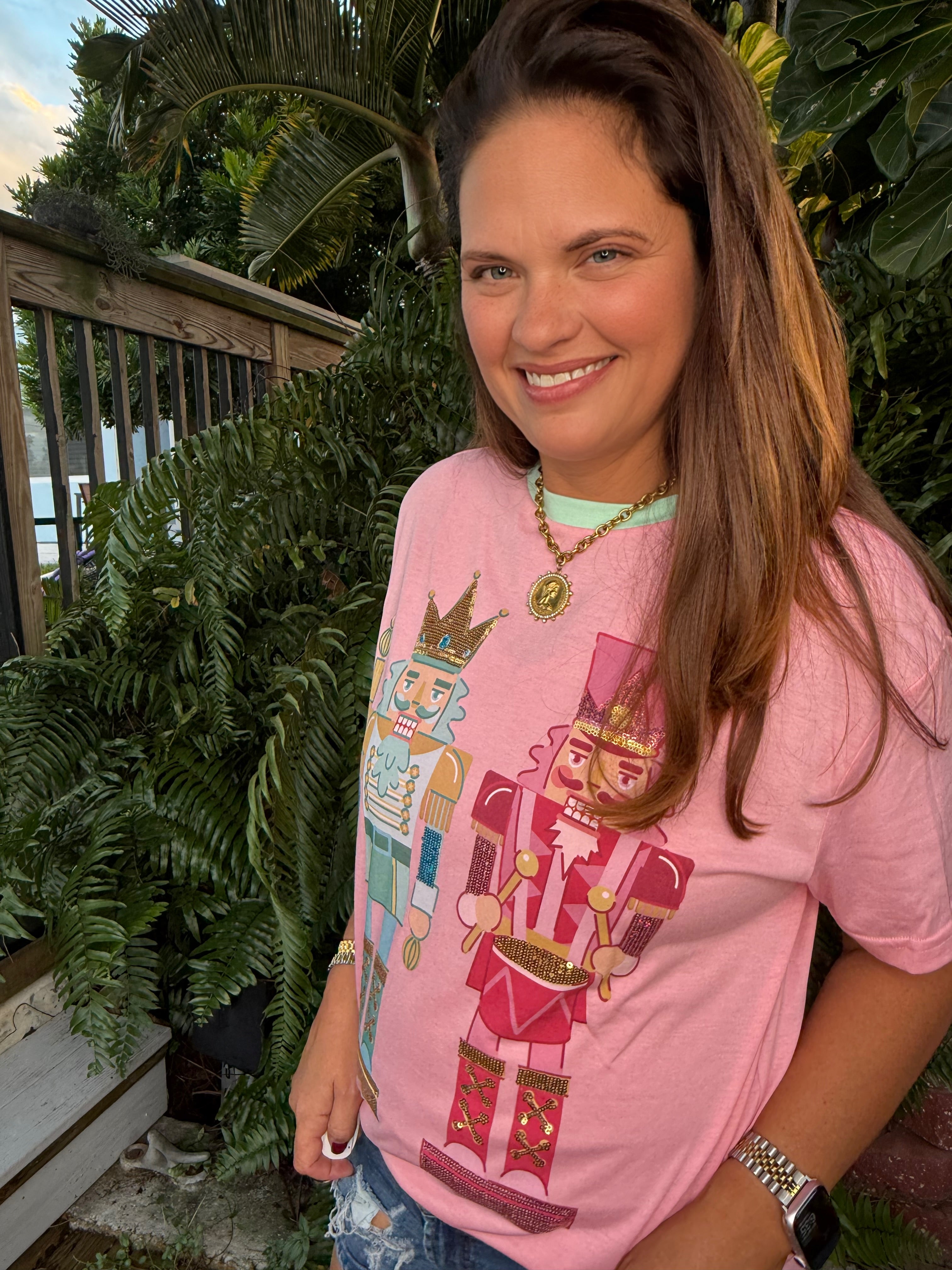 Nutcracker Vibes Sequin Embroidered Tee by Jess Lea - BFF Here
