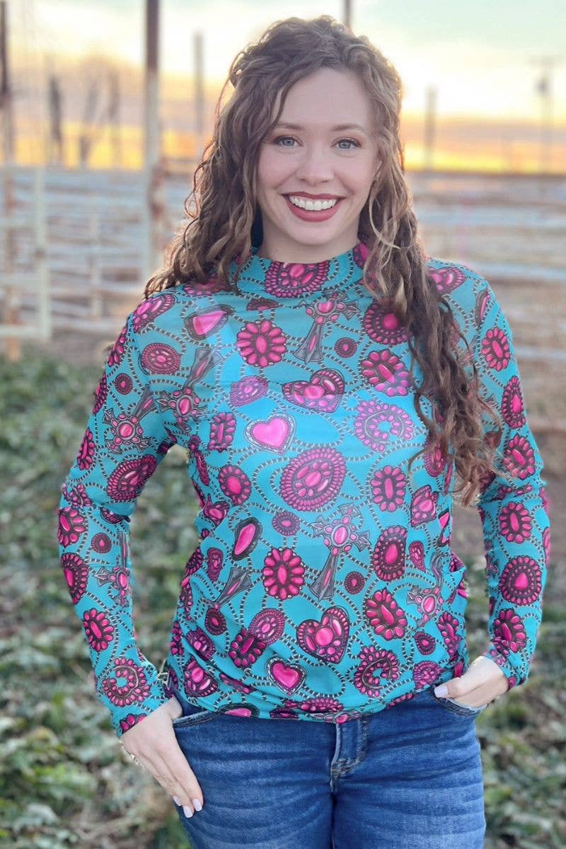 Navajo City Mesh Top by Sterling Kreek - BFF Here