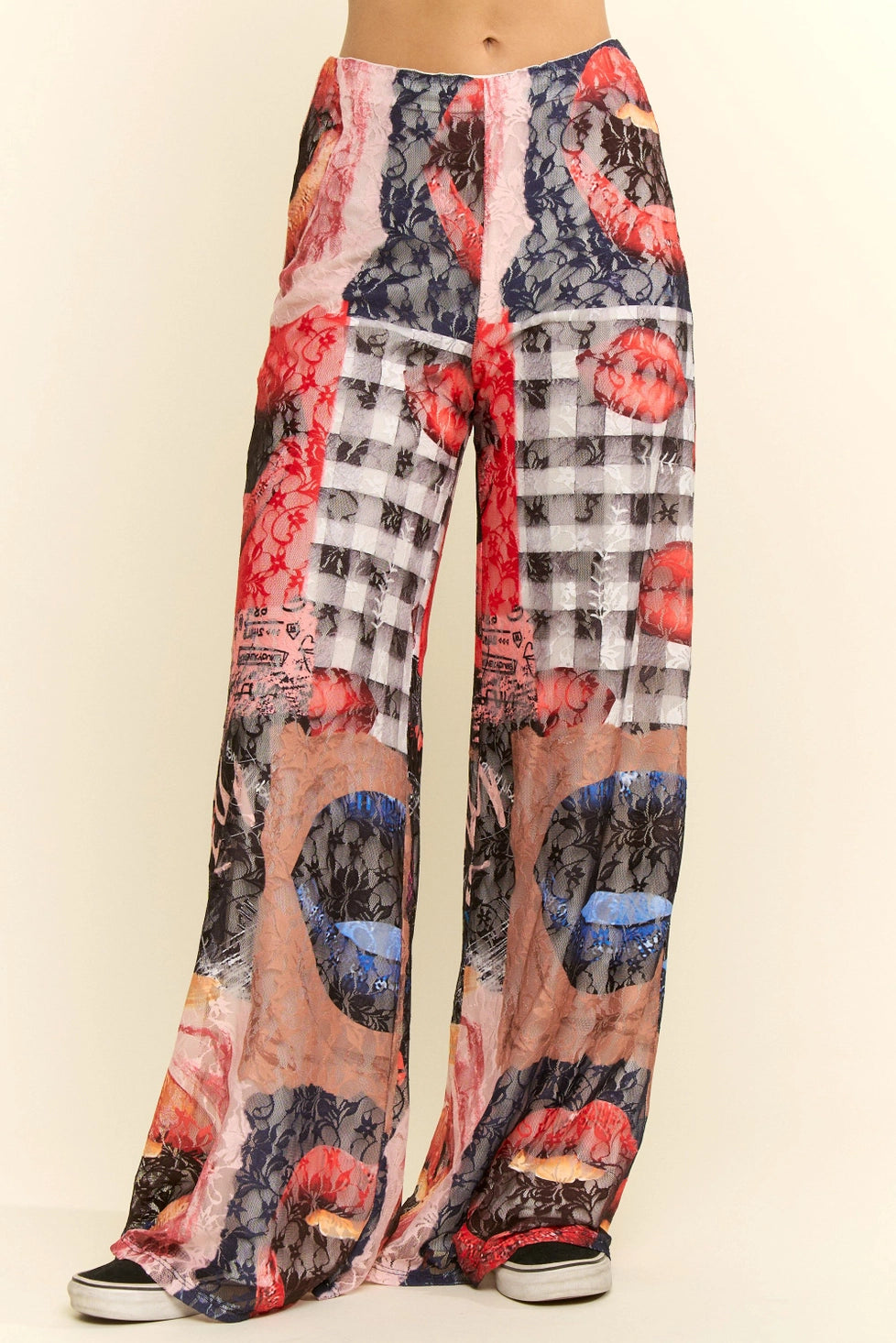 PREORDER: Lace Mix Lips Print Pants (ARRAY) by Jade by Jane (ETA: June) - BFF Here