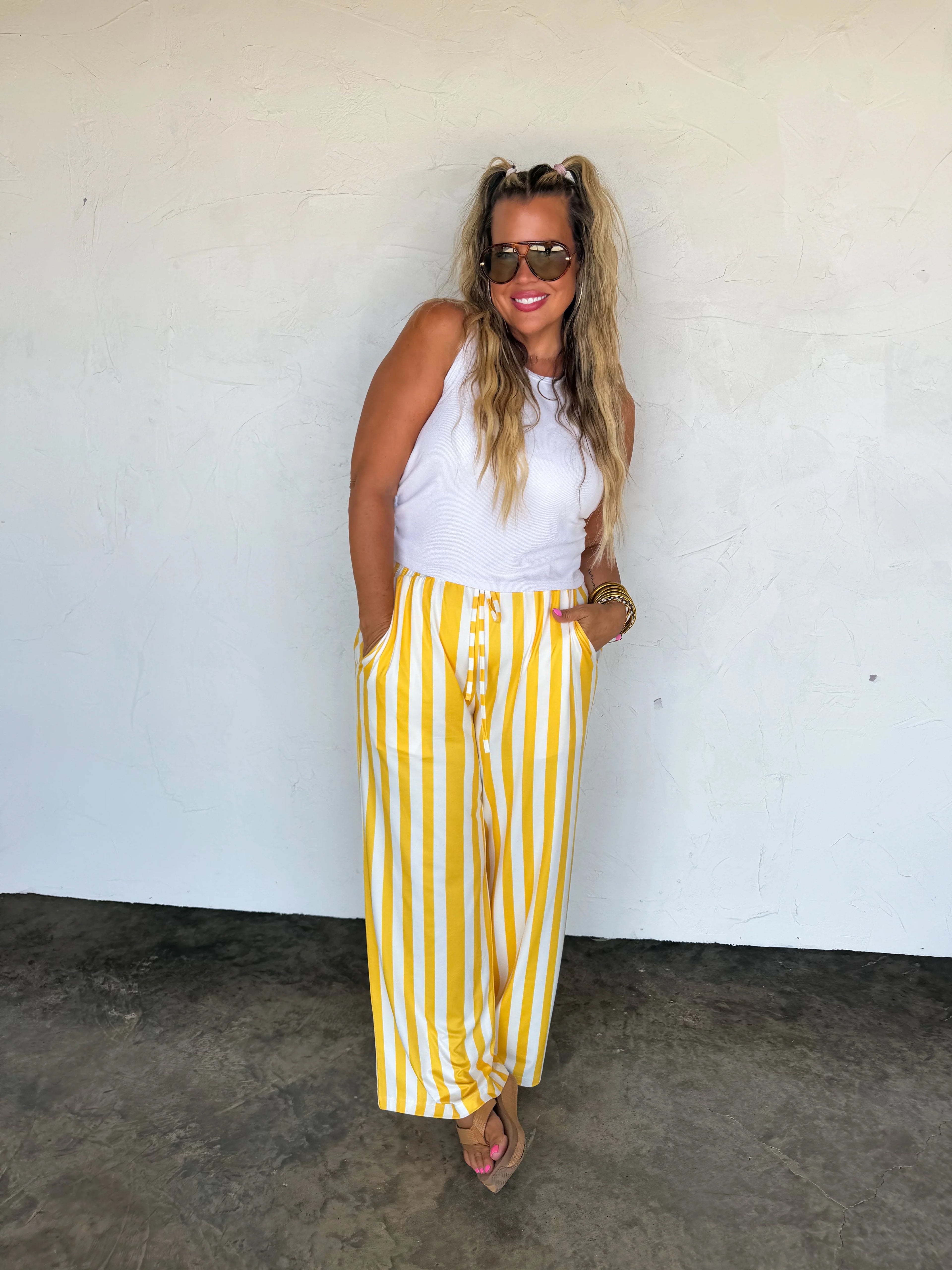 PREORDER: Game Day Haddie Wide Leg Pants by Blakeley (ETA: August)