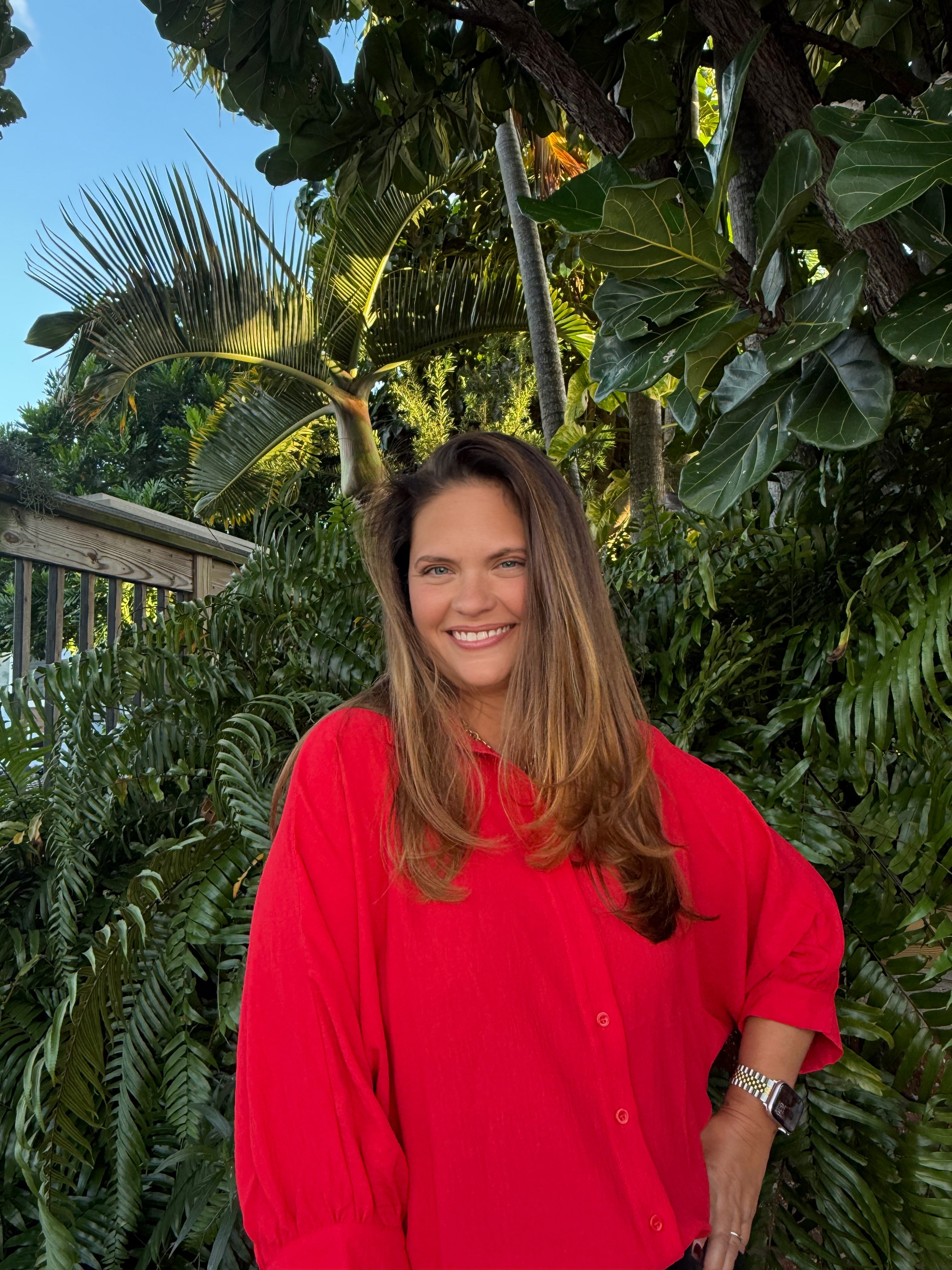 Sloane Button Up Top by Jess Lea /  Red - BFF Here
