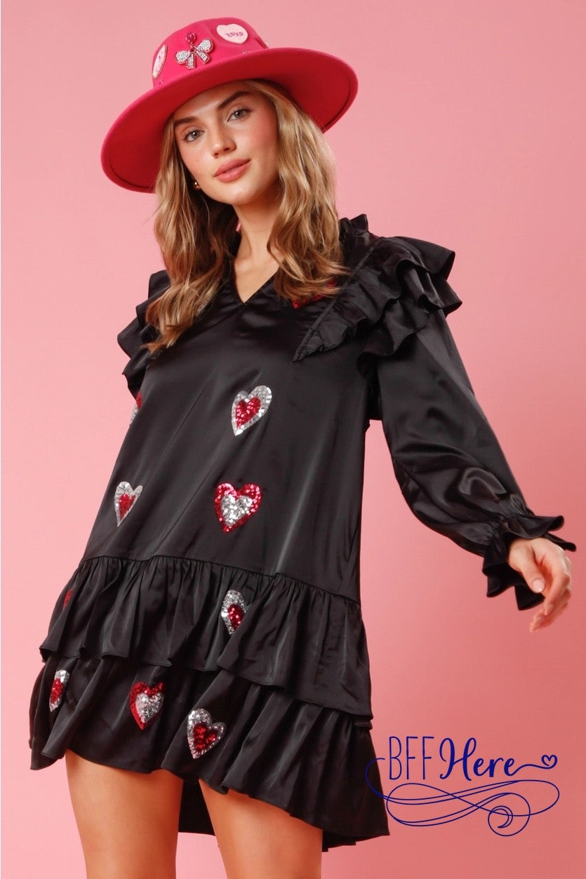 Romantic Ruffles: Valentine Heart Dress - BFF Here