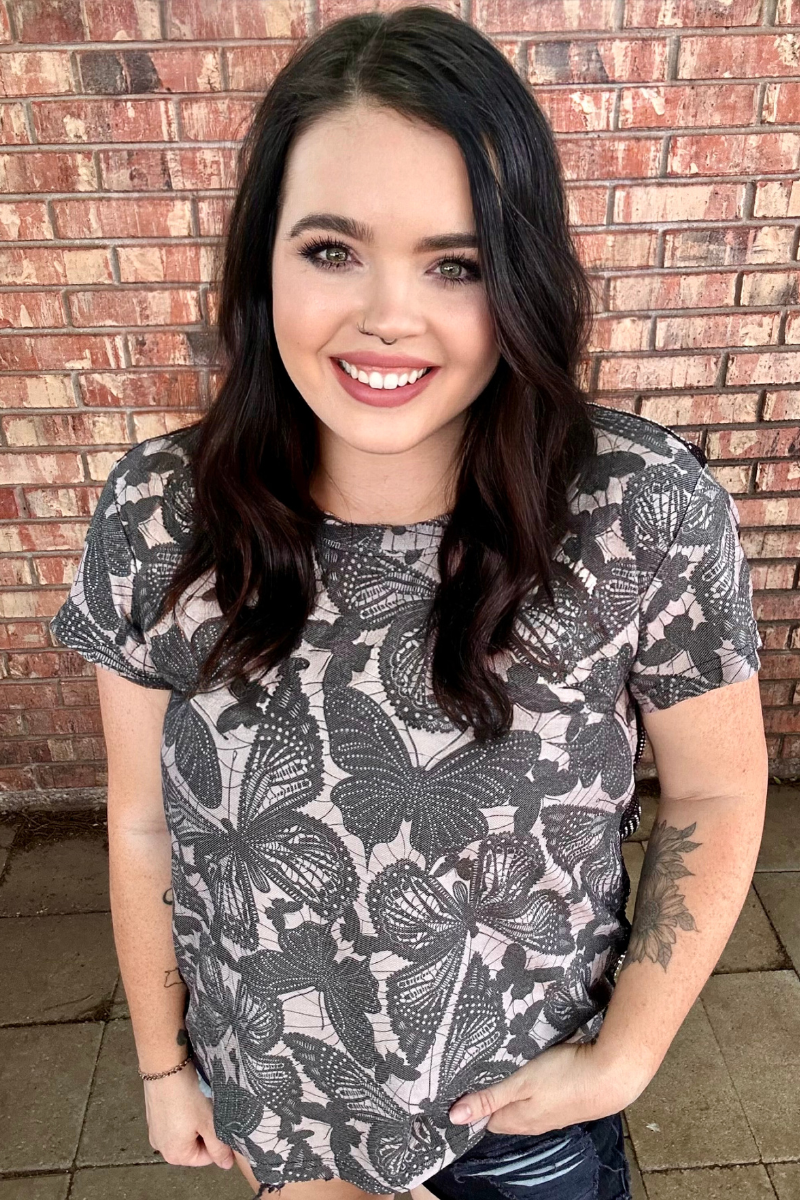 Love Is Like A Butterfly Top by Sterling Kreeek - BFF Here