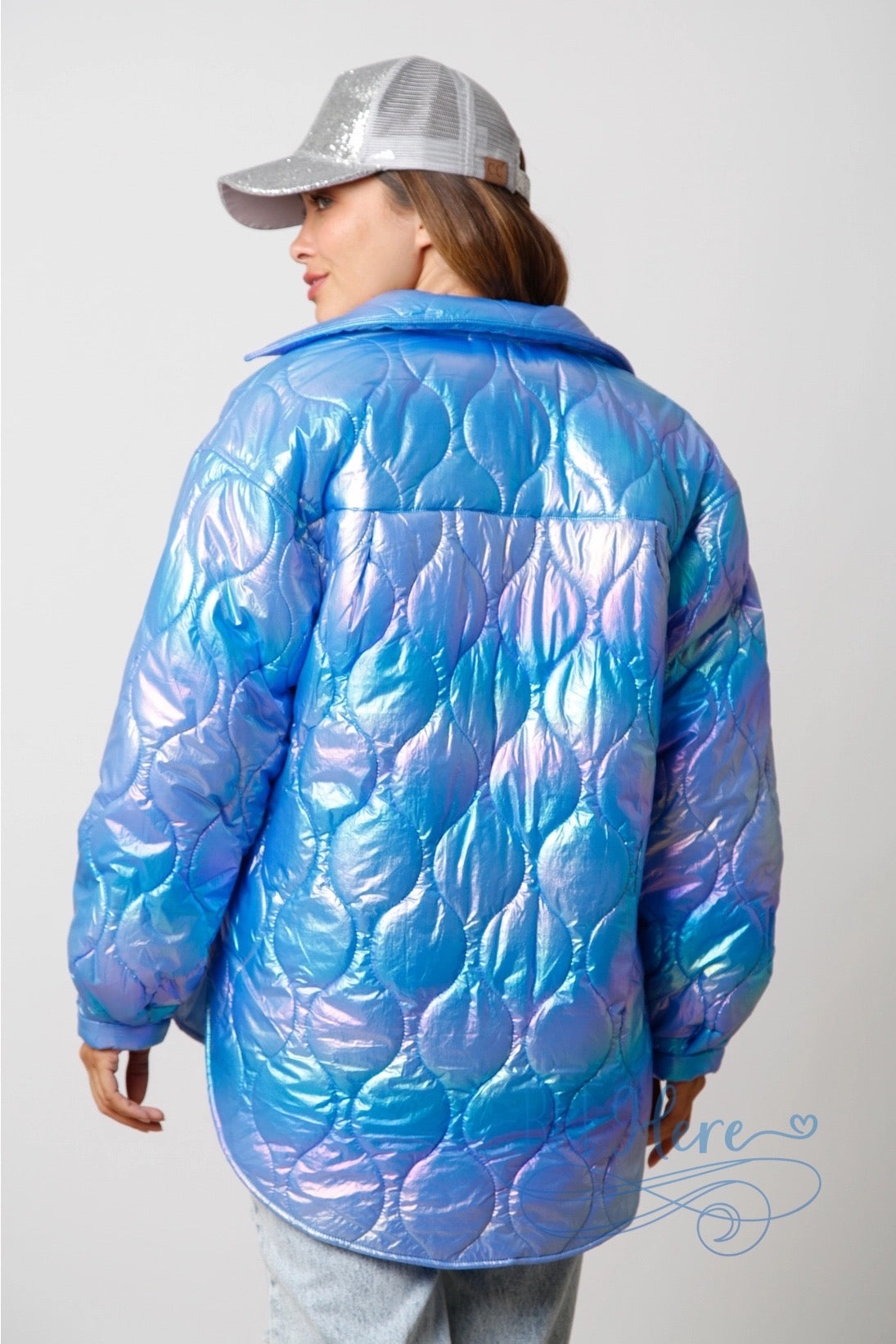 Mystical Glow Iridescent Puffer Jacket / Choice of Color - BFF Here