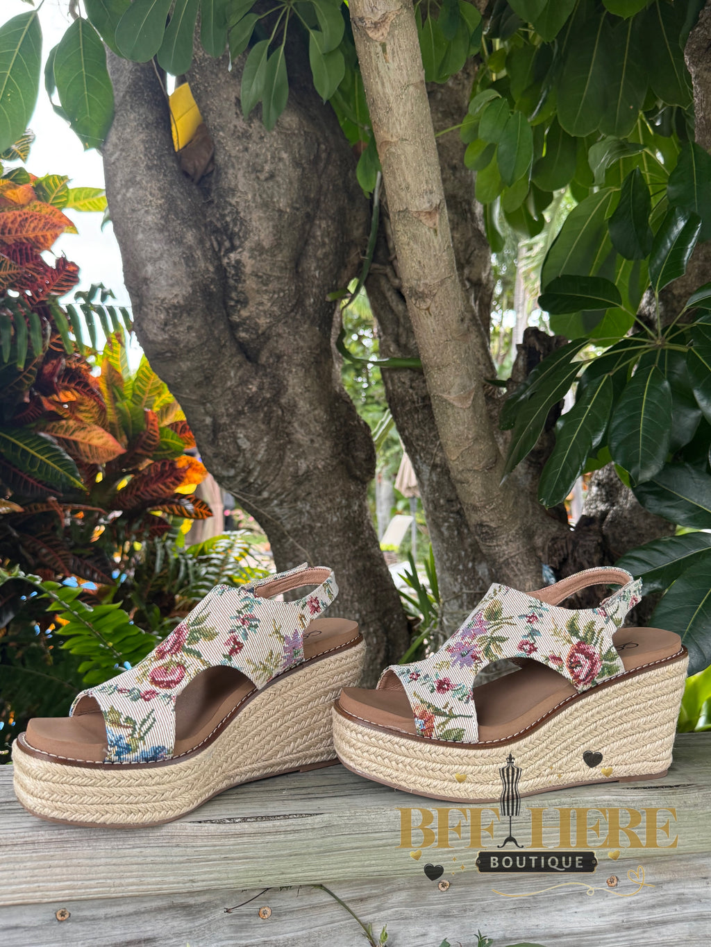 Freddie - Sand Brocade Floral by Corkys - BFF Here