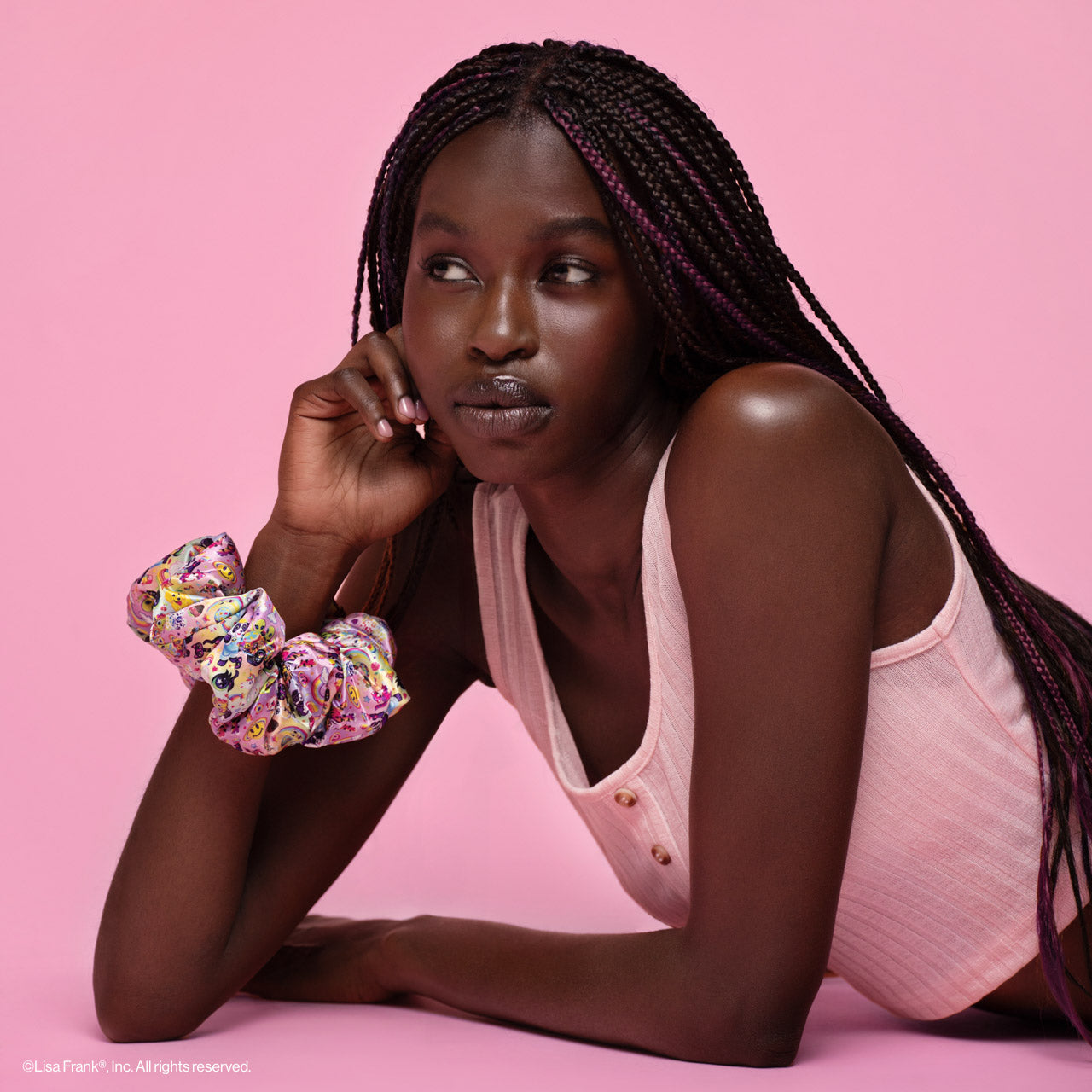 Lisa Frank X Kitsch Pillow Scrunchies® in Satin in the Fantastic World of Lisa Frank (Ships Mid December)