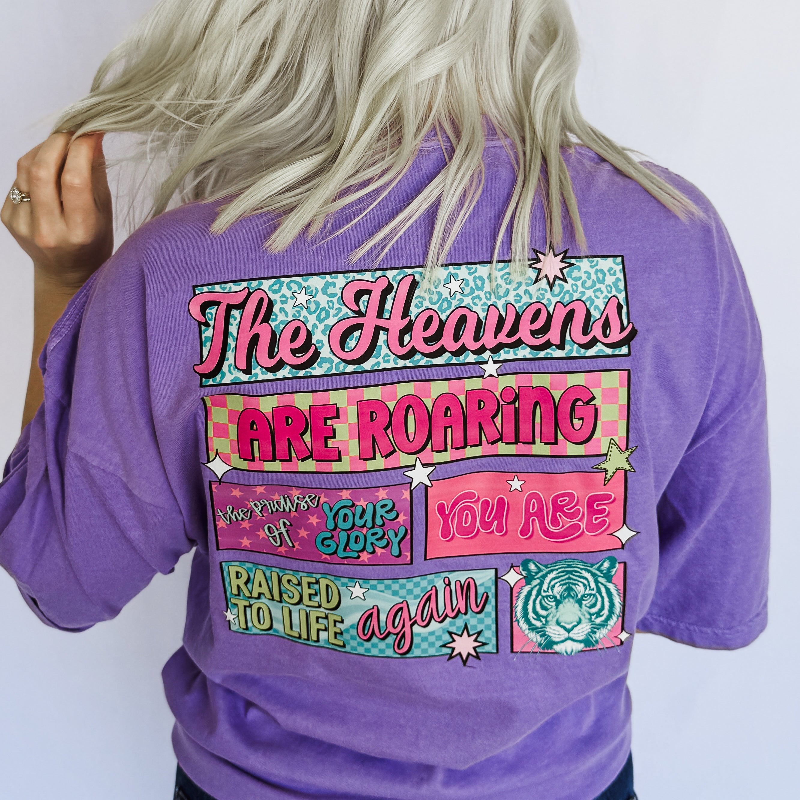 Heavens Are Roaring Tiger Graphic Tee by FestiviTees (Ships 2-3 weeks) - BFF Here