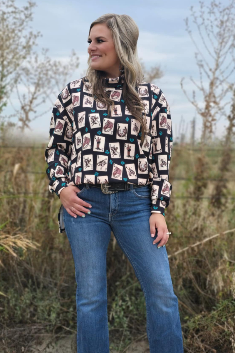 Luck Of The Brand Mock Neck by Sterling Kreek - BFF Here