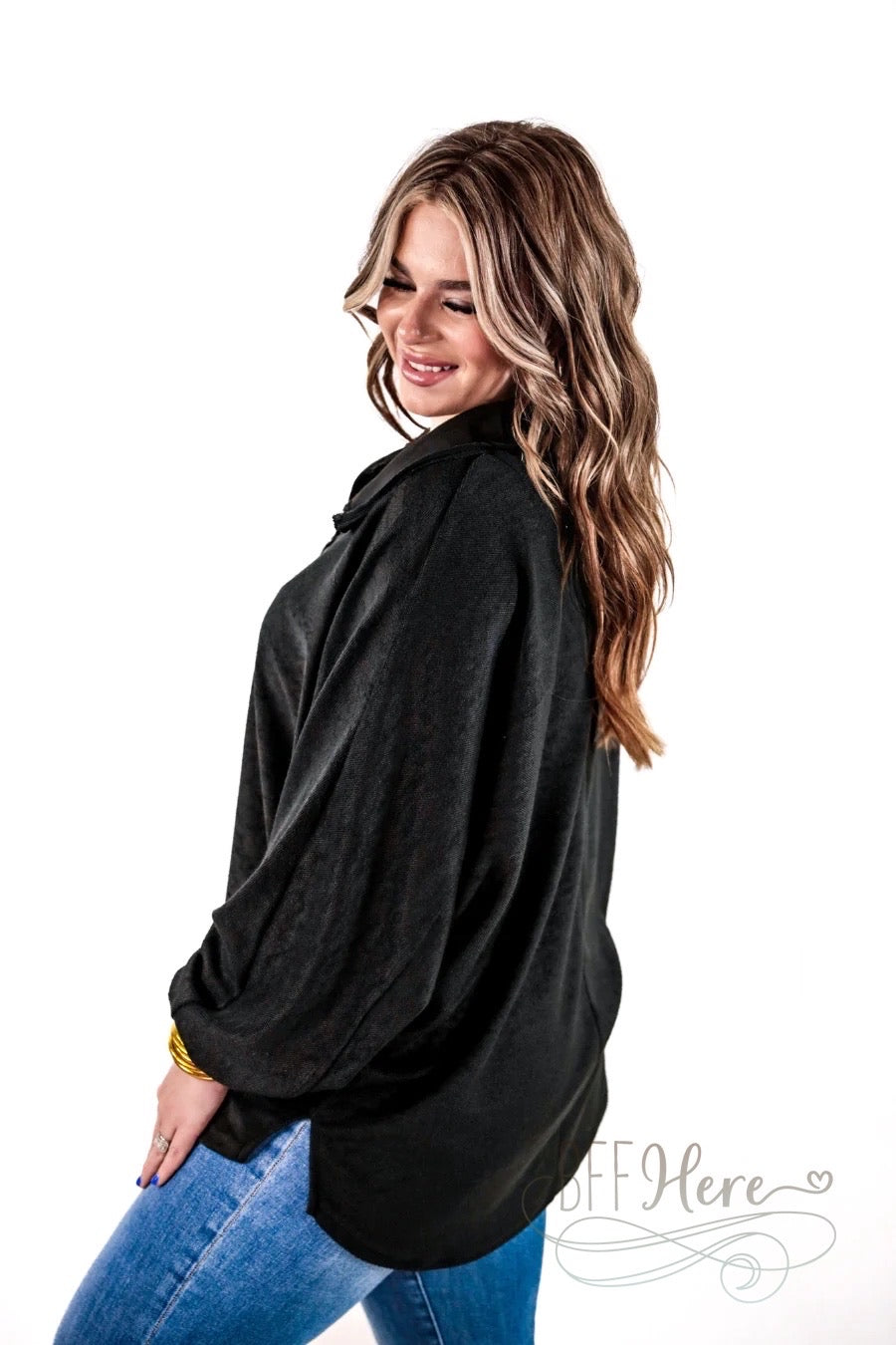 Harper Button Top / Choice of Color - BFF Here