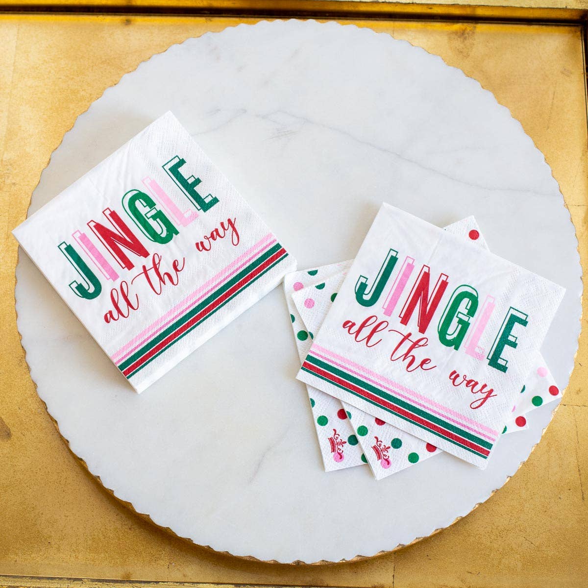 Jingle All The Way Cocktail Napkins - BFF Here