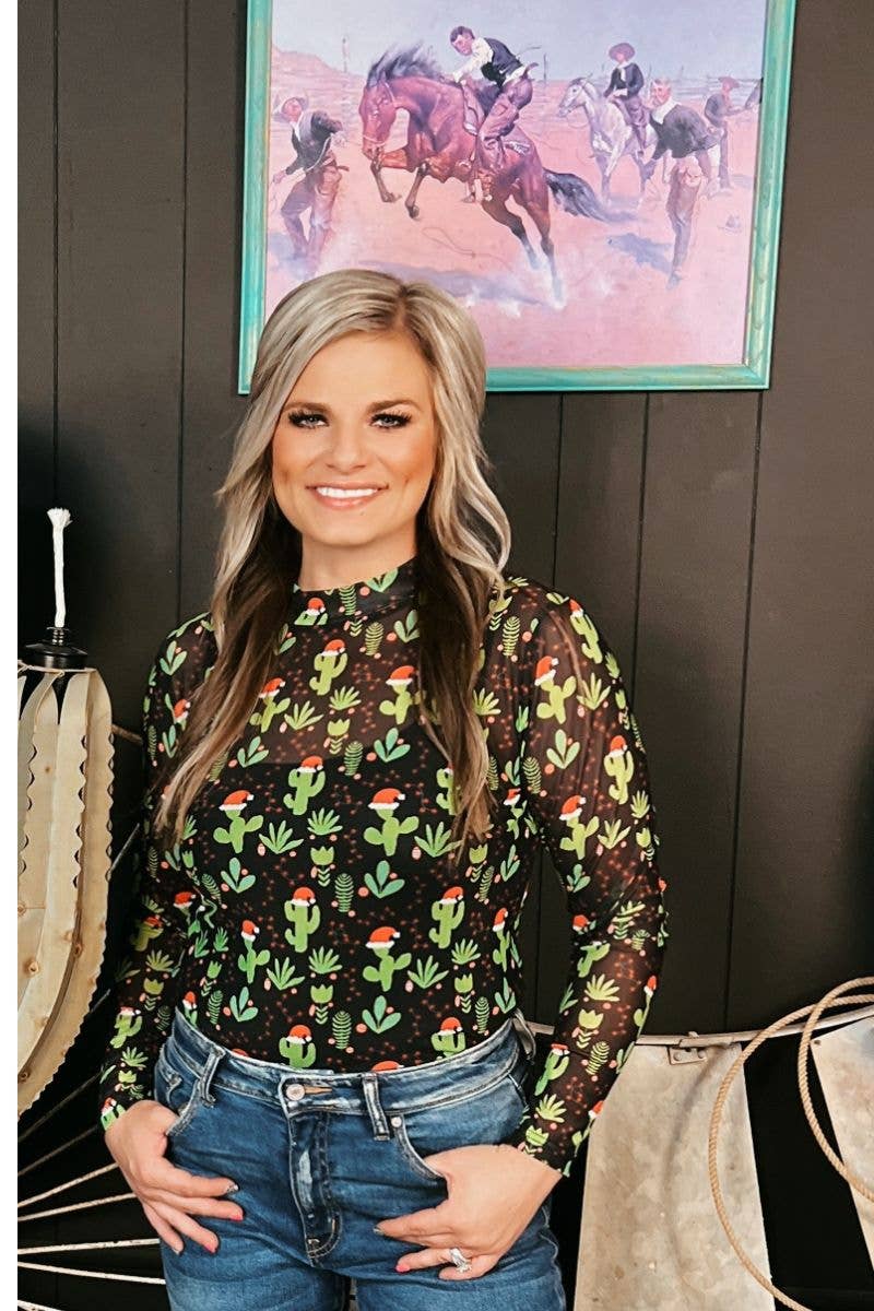 Feliz Navidad Mesh Top by Sterling Kreek - BFF Here