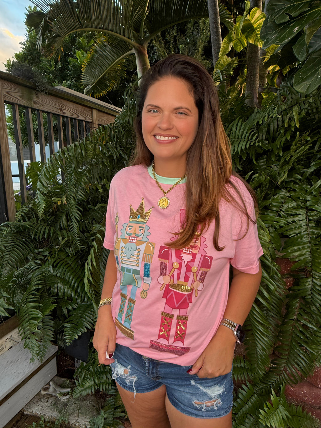 Nutcracker Vibes Sequin Embroidered Tee by Jess Lea - BFF Here
