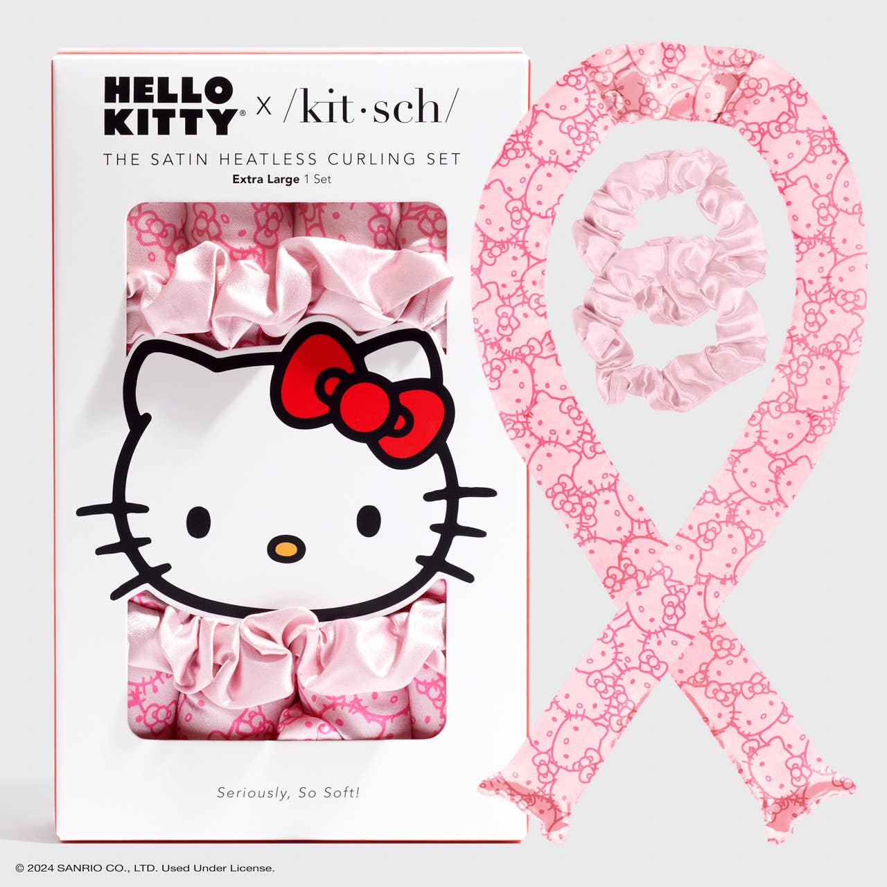 Hello Kitty x Kitsch XL Heatless Curling Set - BFF Here