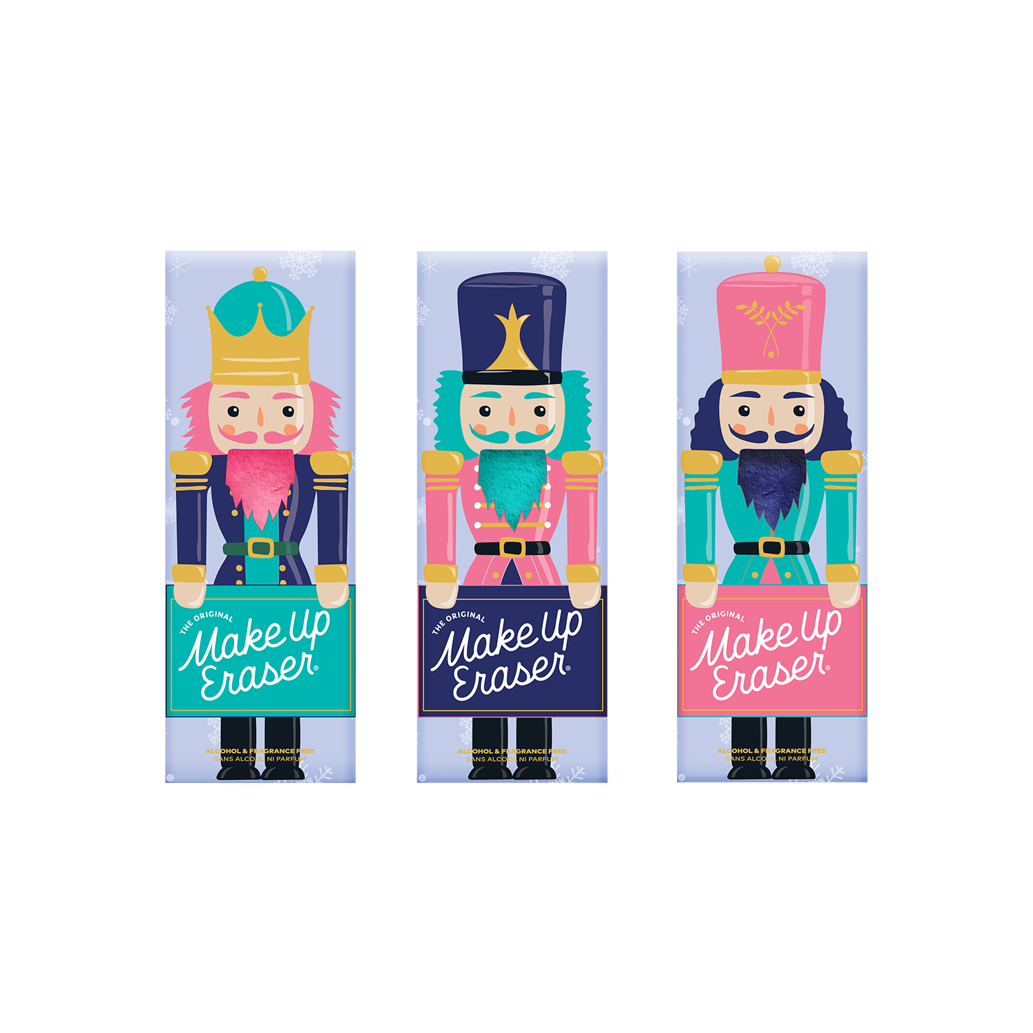 Nutcracker 3pc Mini Makeup Eraser - BFF Here