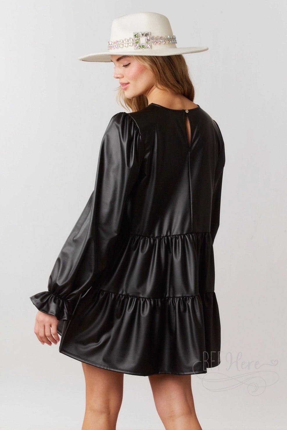 Classic Elegance: Long Sleeve Black Mini Dress for Any Occasion - BFF Here