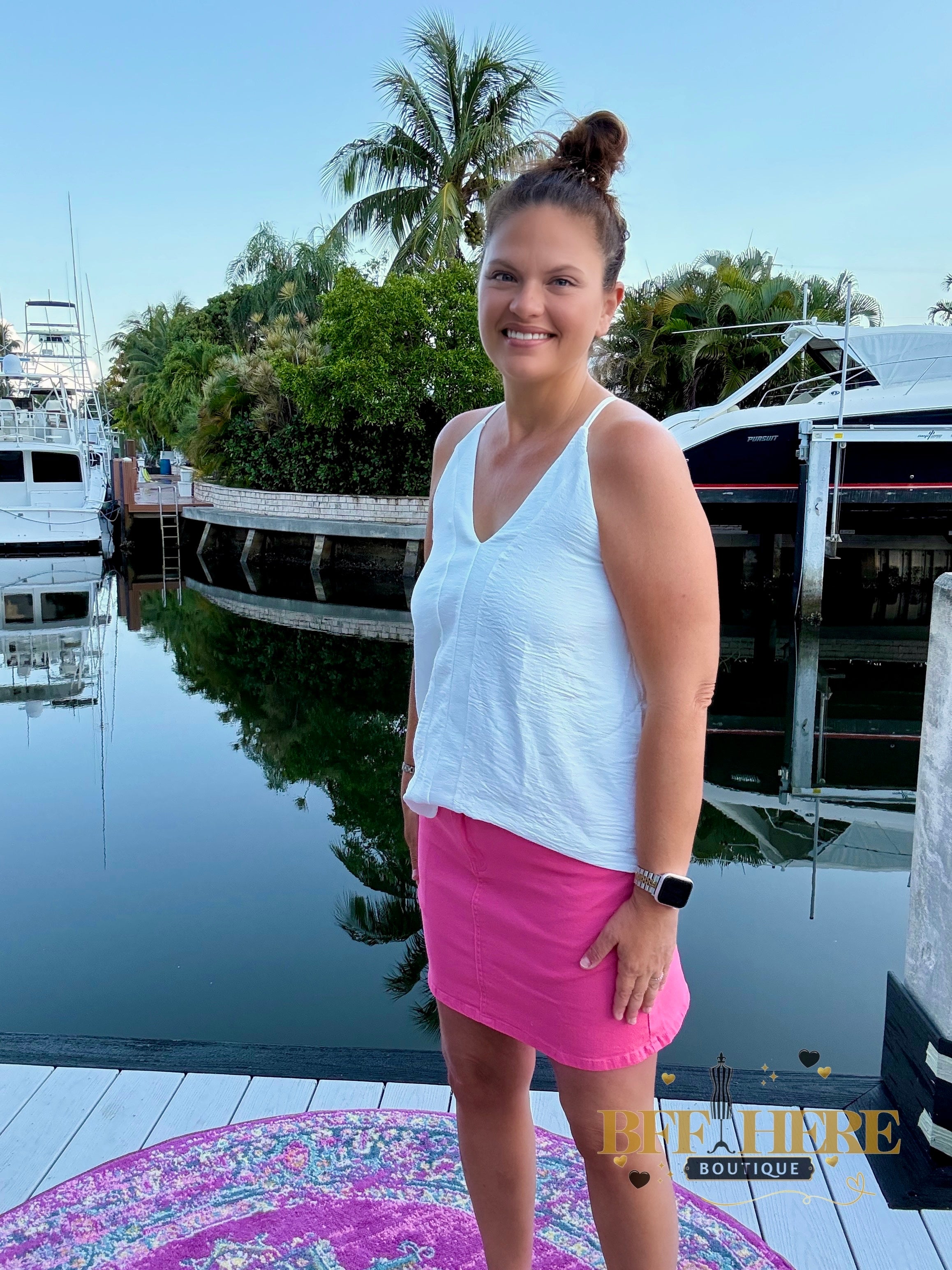 Nova Denim Skirt / Pink by Jess Lea - BFF Here