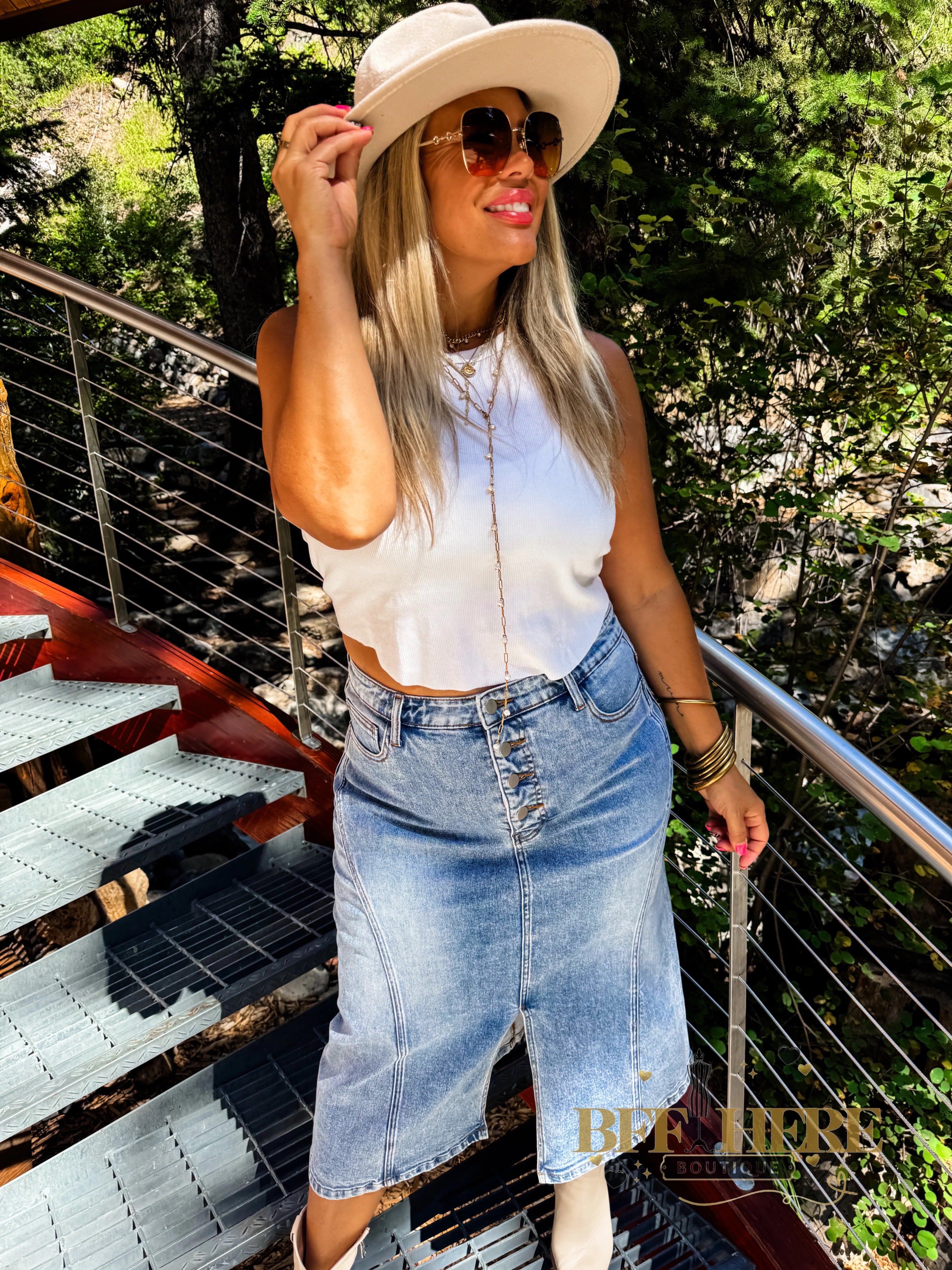 Jules Denim Skirt by Blakeley - BFF Here