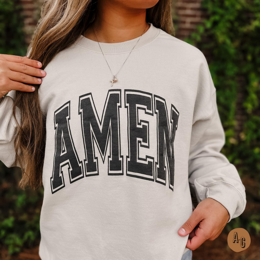 'AMEN' Faithful Essentials Sweatshirt - BFF Here