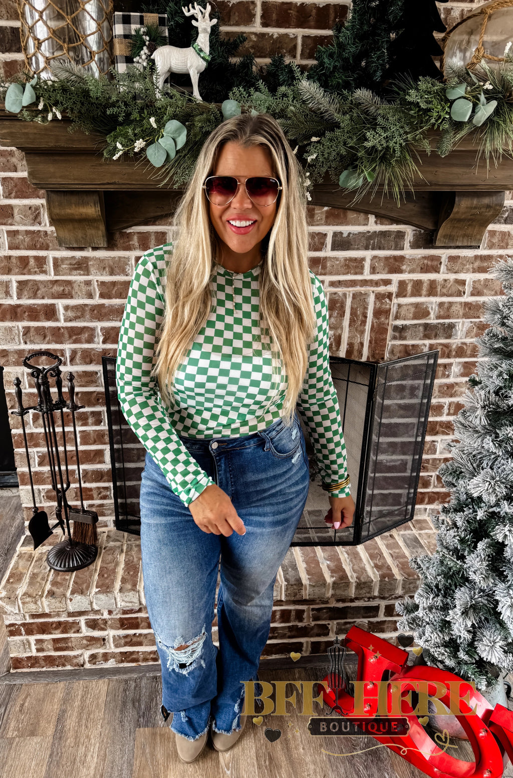 Christmas Dress It Up Mesh Tops by Blakeley - BFF Here