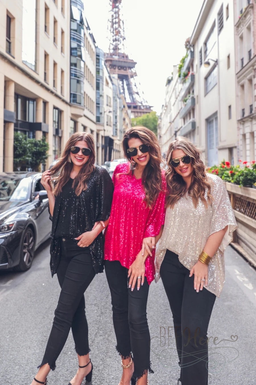 Celebrity Status Sequin Top / Choice of Color - BFF Here