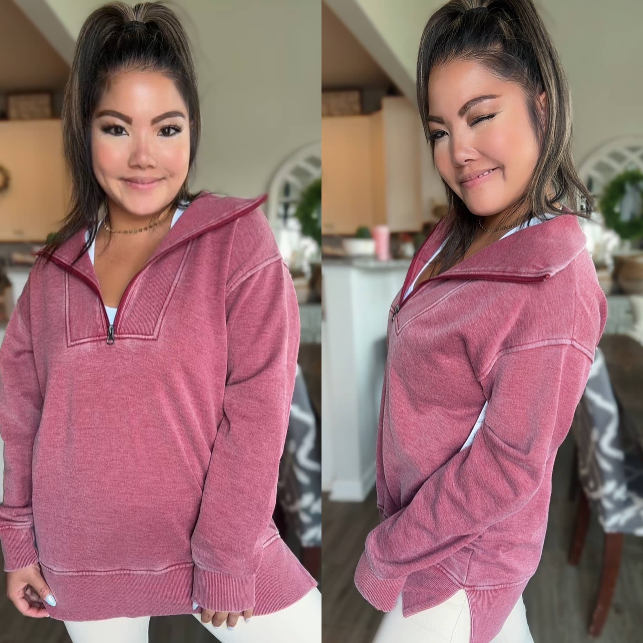 PREORDER: New Bestie- Isabella Half Zip Pullover by JadyK (Ships End of October) - BFF Here