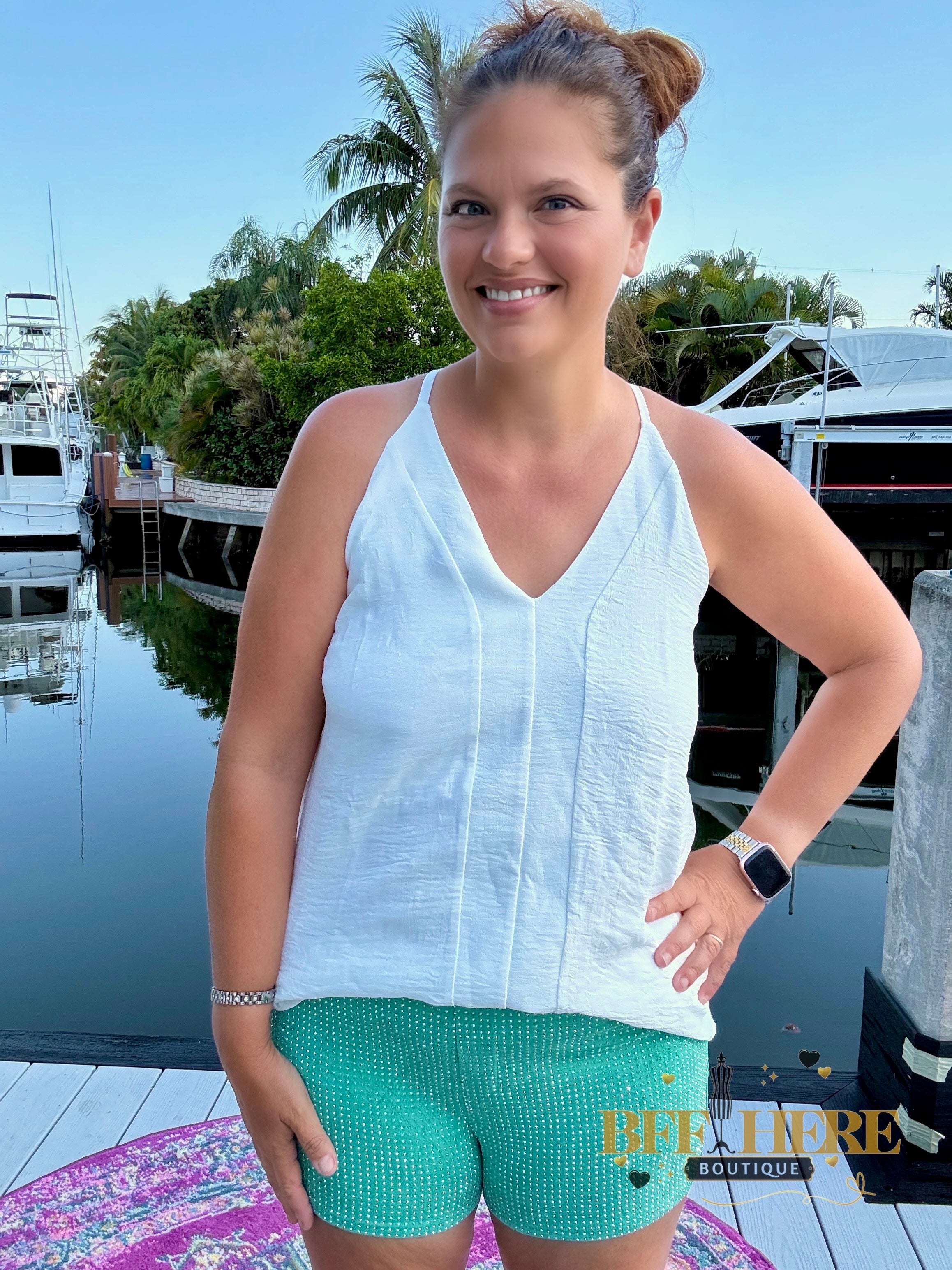 Jitterbug Shorts / Turquoise by Sterling Kreek - BFF Here