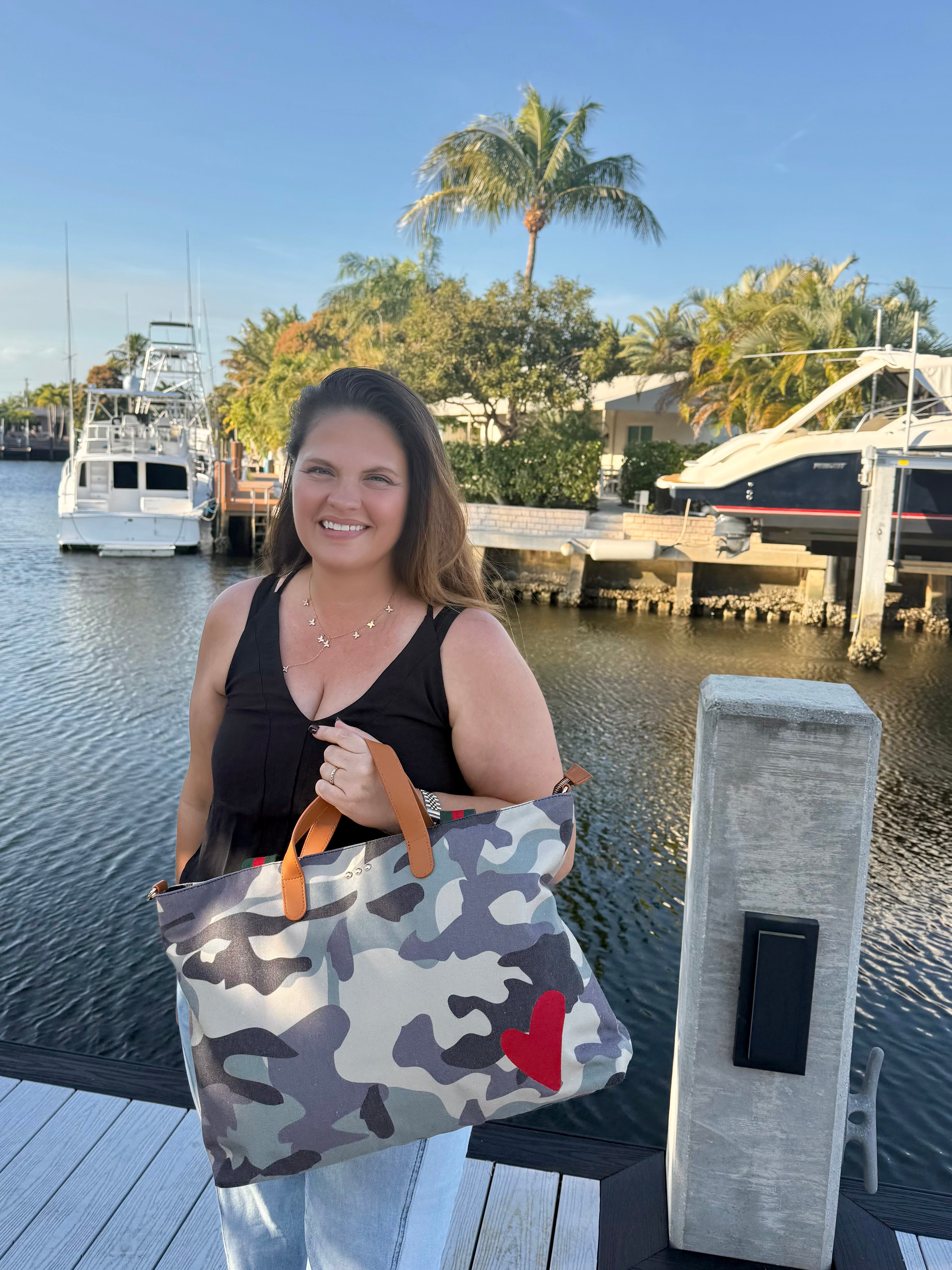 Chelsie Canvas Tote by Pretty Simple - BFF Here