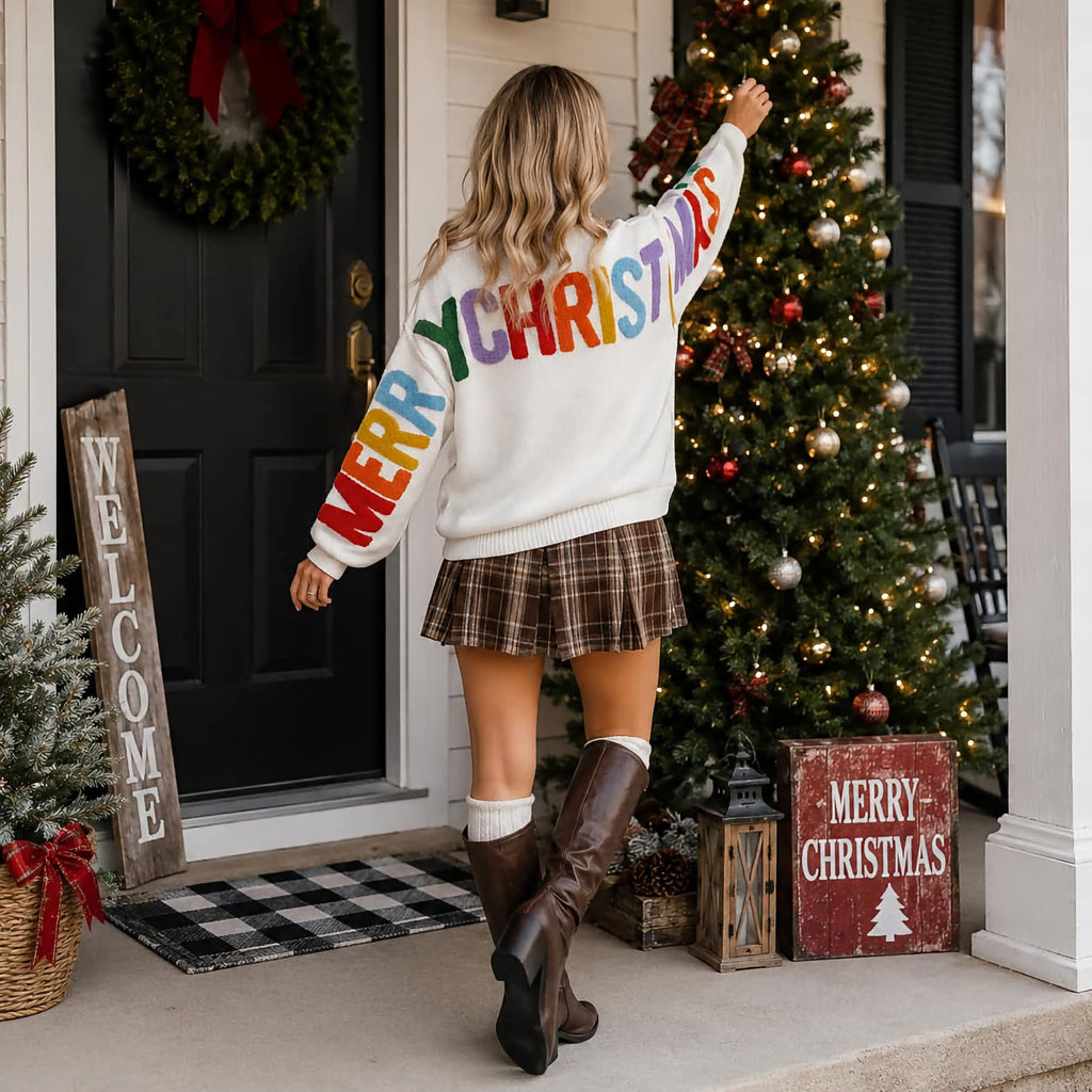 PREORDER: Christmas Cheer Chenille Statement Sweater (ETA: August)
