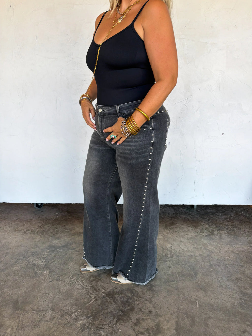 PREORDER: Off The Grid Studded Jeans by Blakeley (ETA: November)