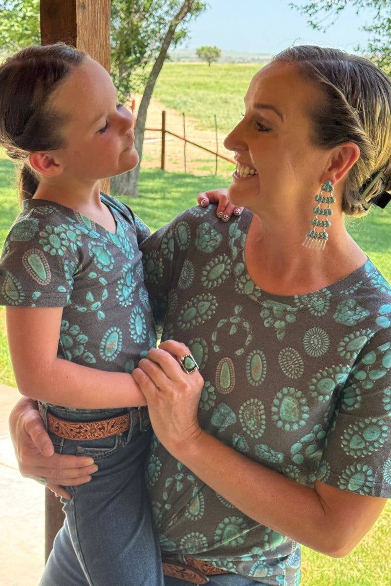 Forever In Turquoise Crew Neck Tee by Sterling Kreek - BFF Here